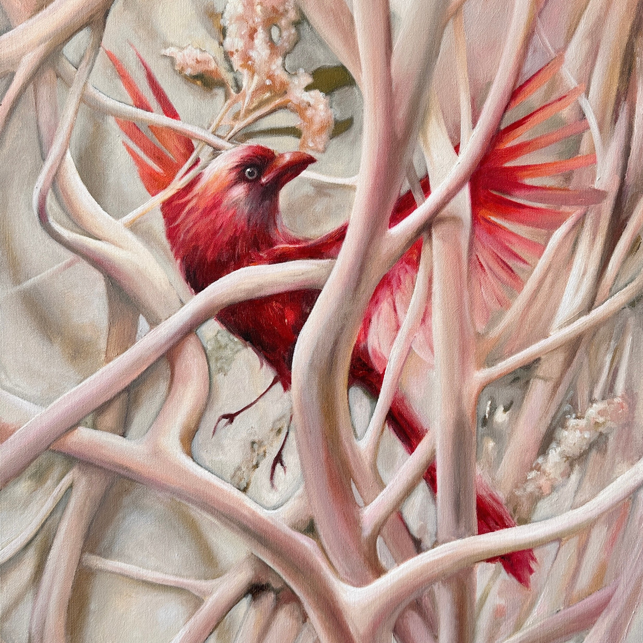 "Колеблющийся", 76х51 см, масло, 2024