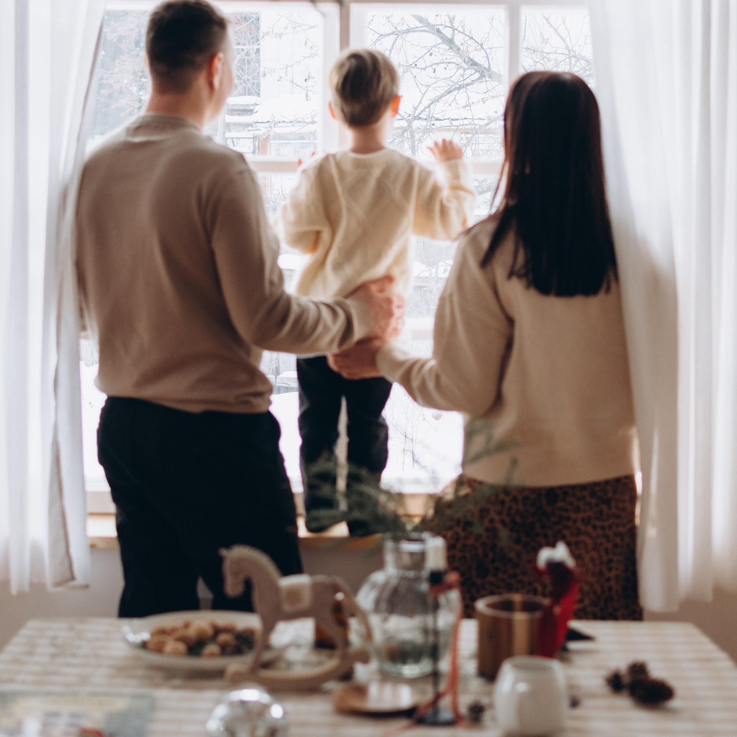 Новогодняя съемка Ольги с семьей