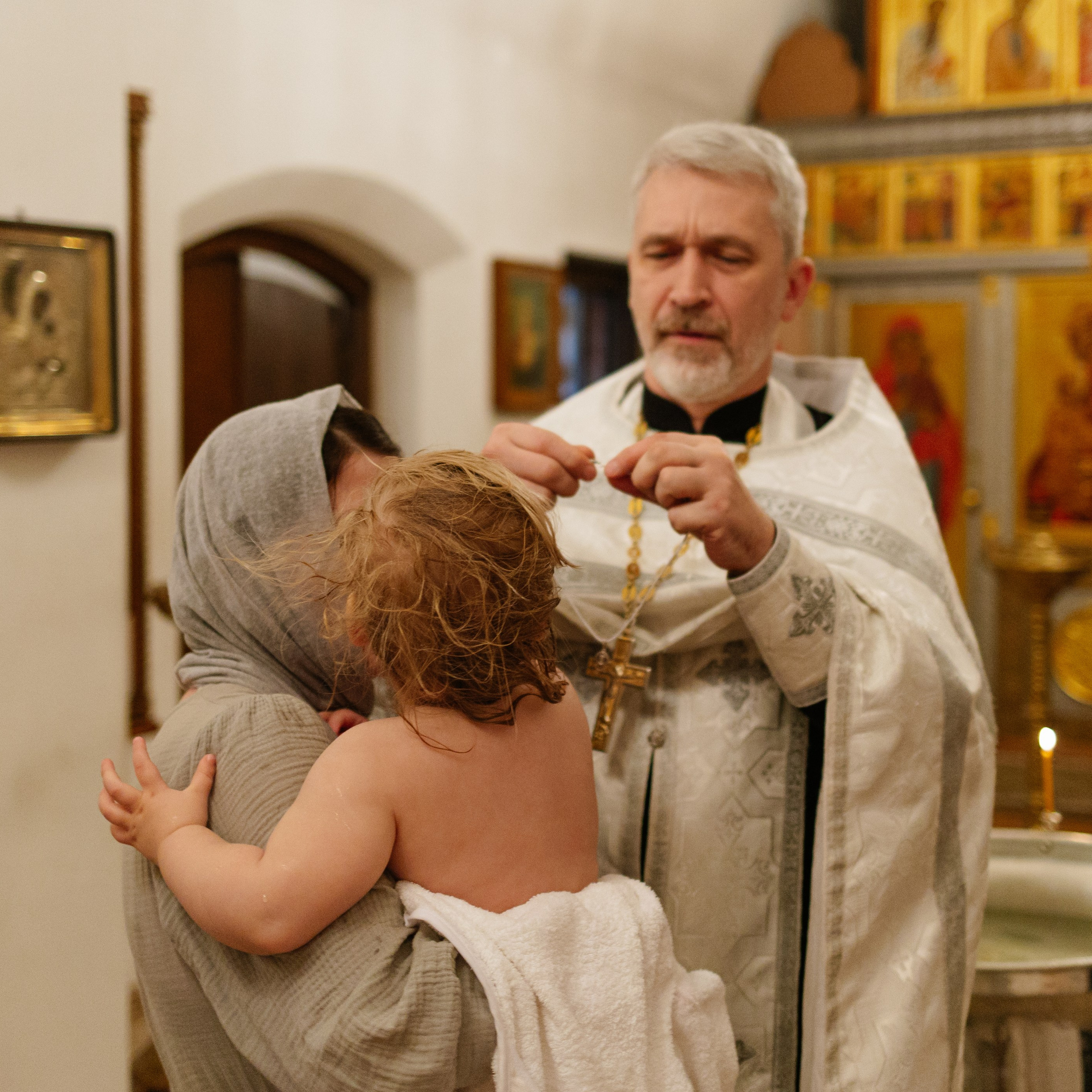 Крещение девочек