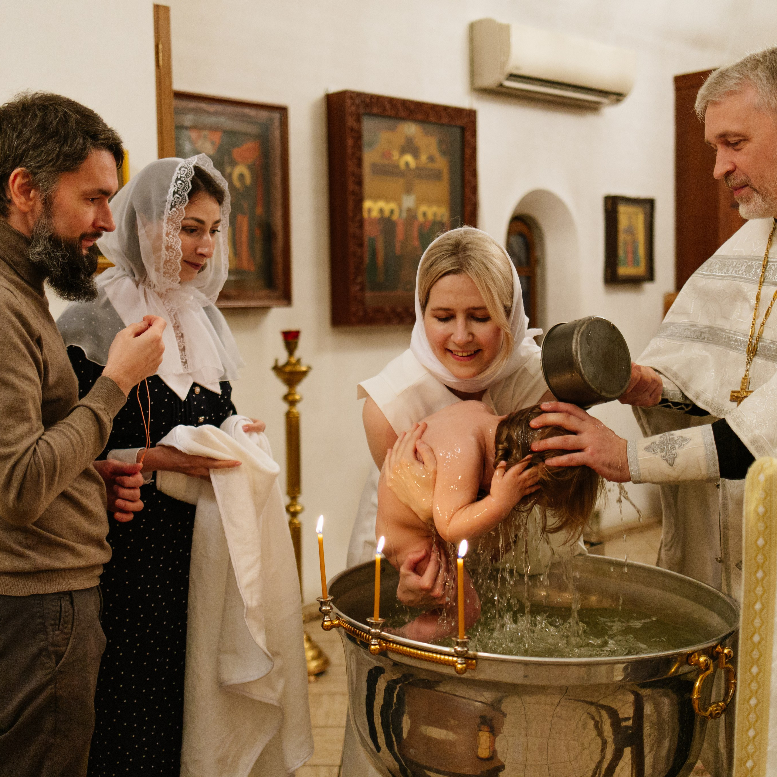 Крещение девочек