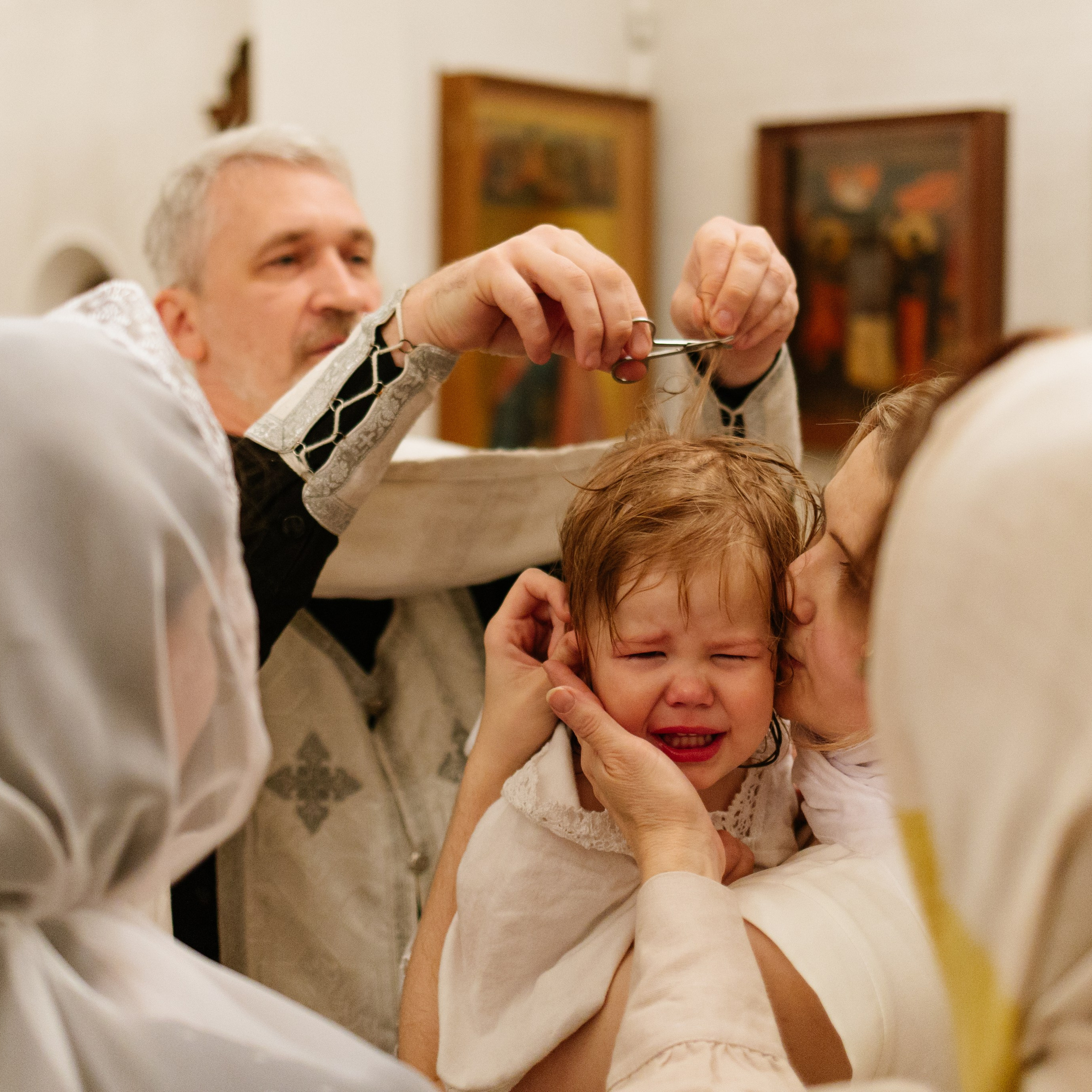 Крещение девочек