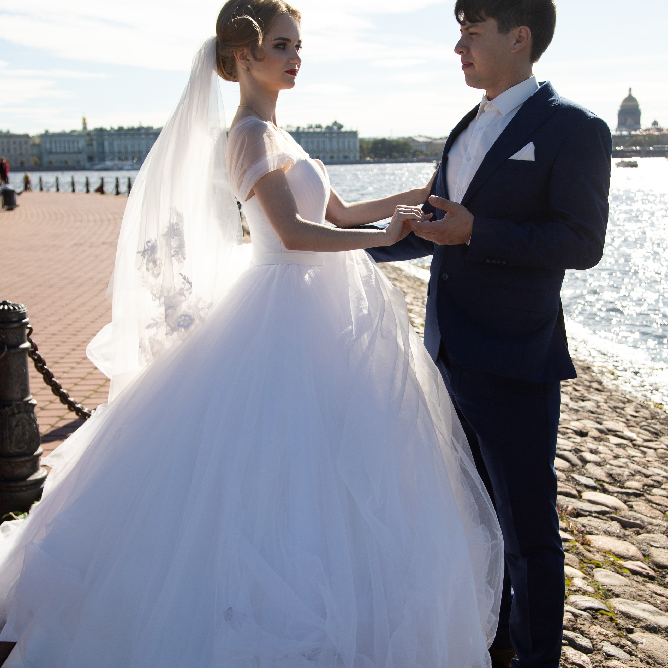 Свадебная фотосессия на набережной Петропавловской крепости  - фотограф Мартынов Андрей