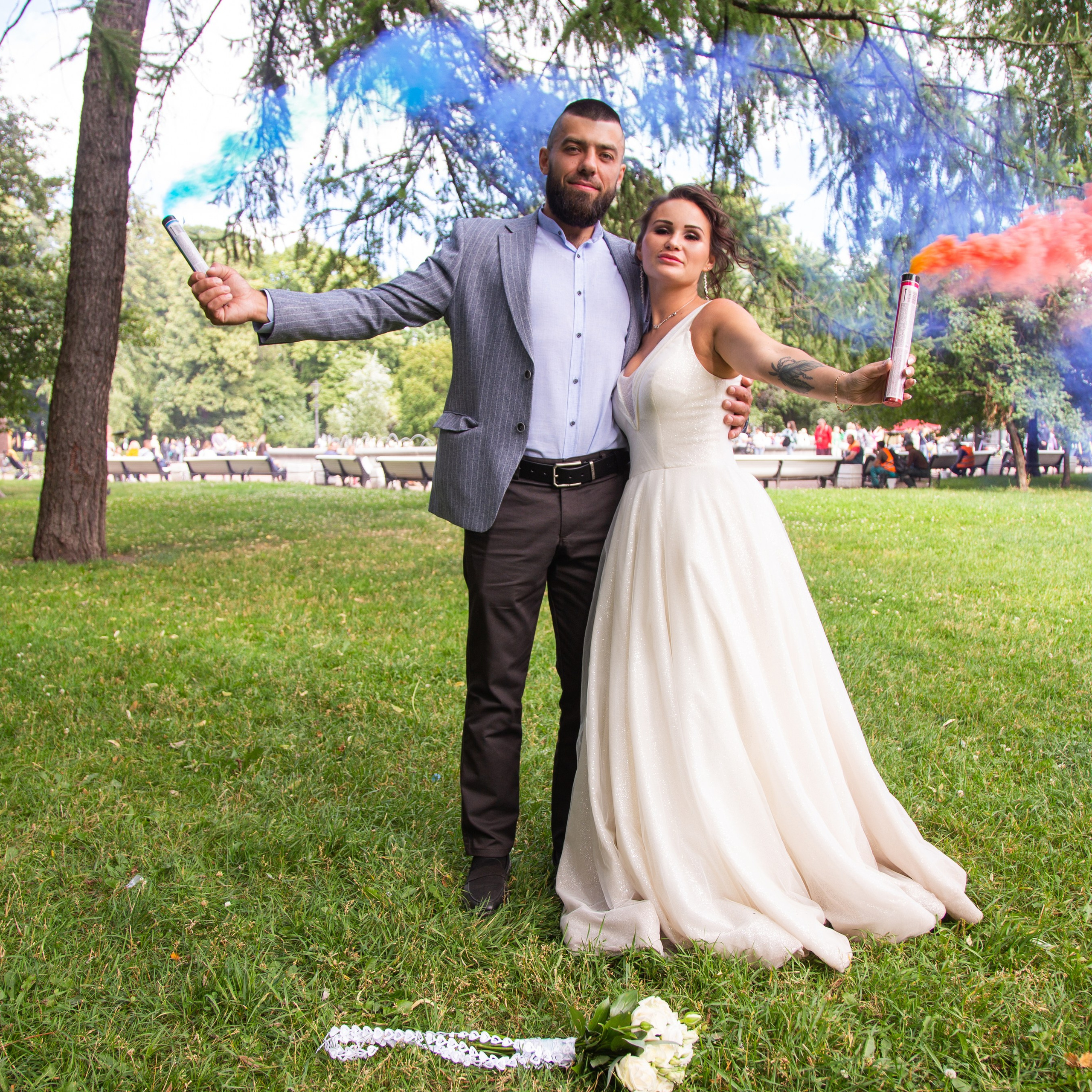 Свадебная фото прогулка по центру Санкт-Петербурга