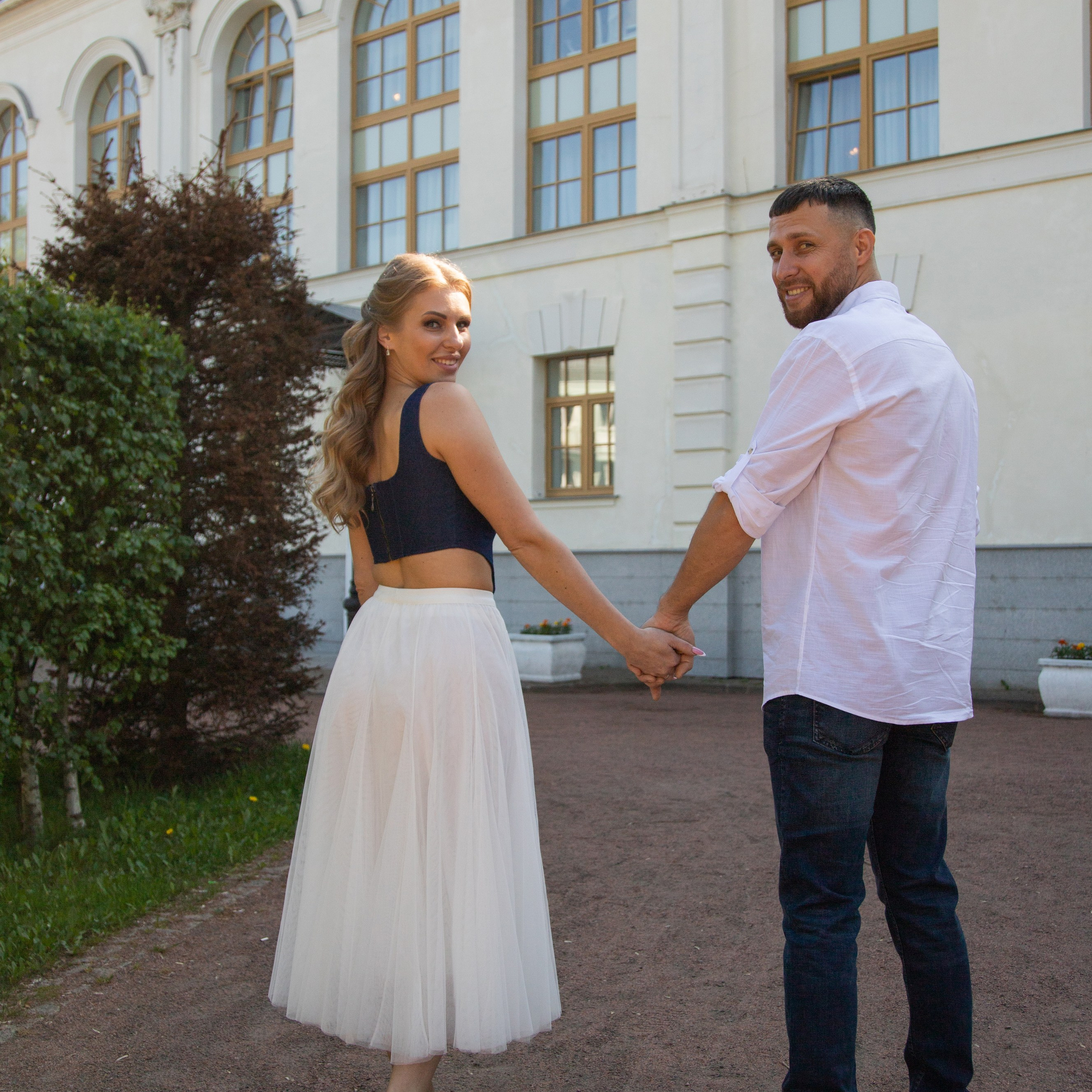 Свадебная съемка в Петергофе (Петродворце)