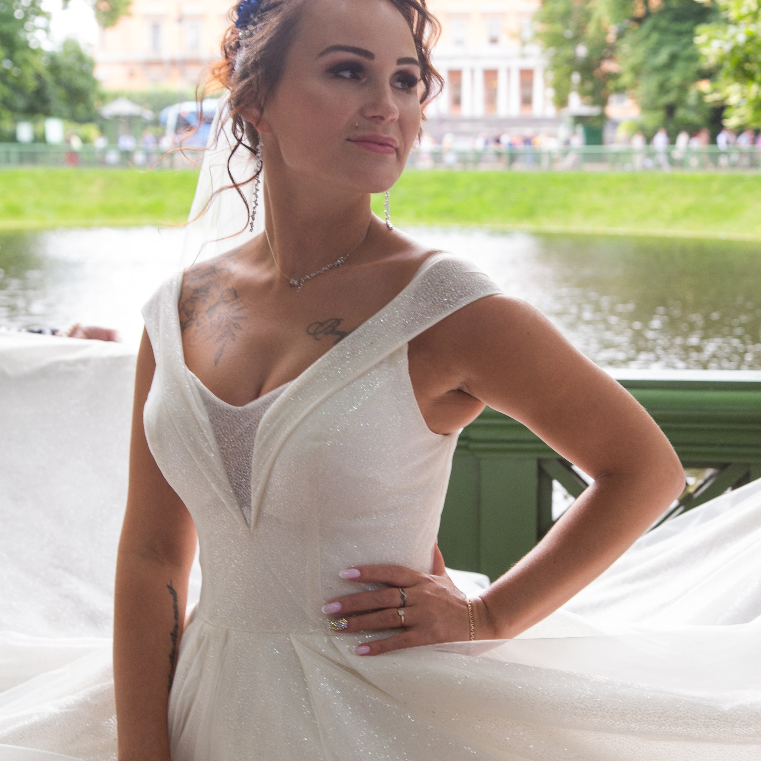 Свадебная фото прогулка по центру Санкт-Петербурга