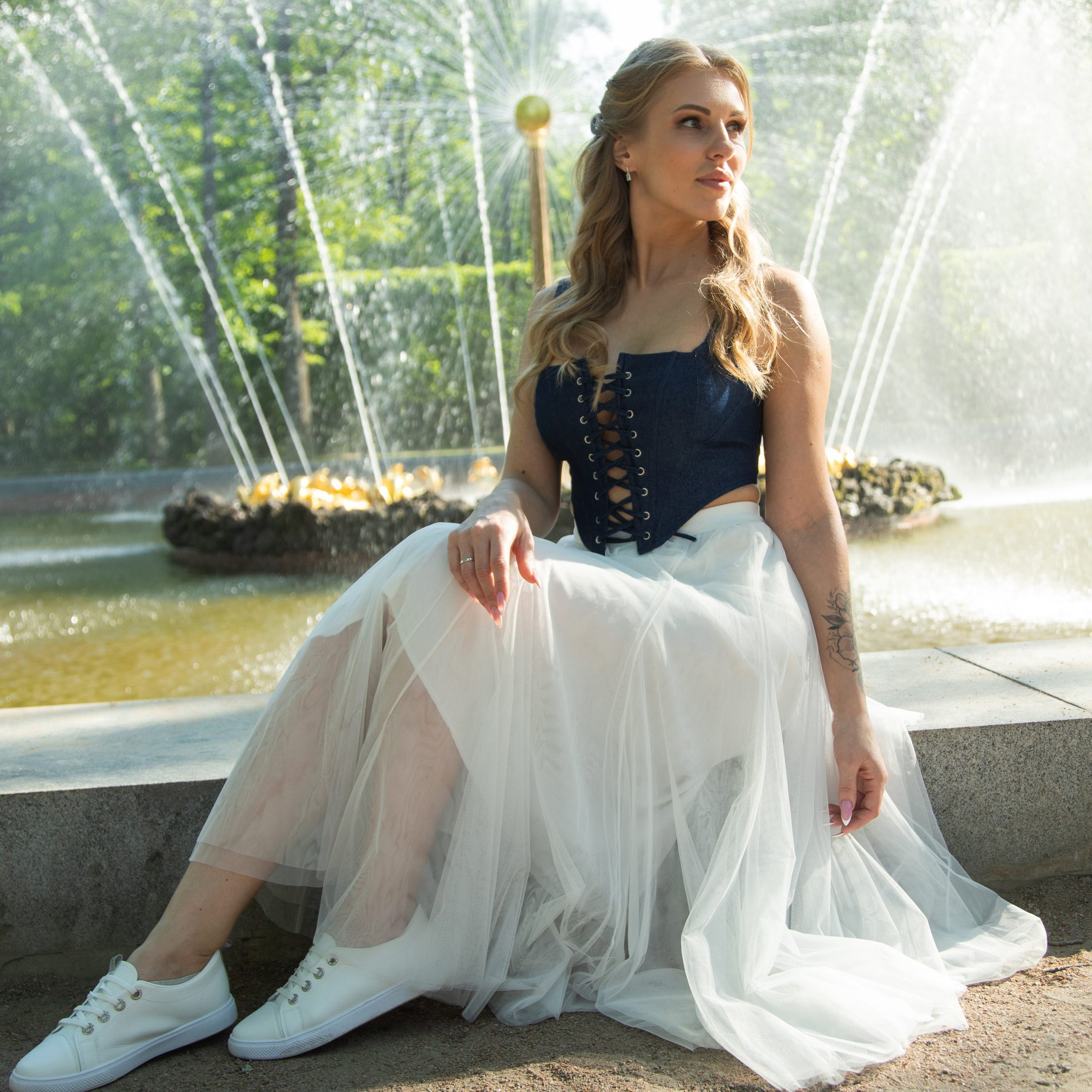 Свадебная съемка в Петергофе (Петродворце)