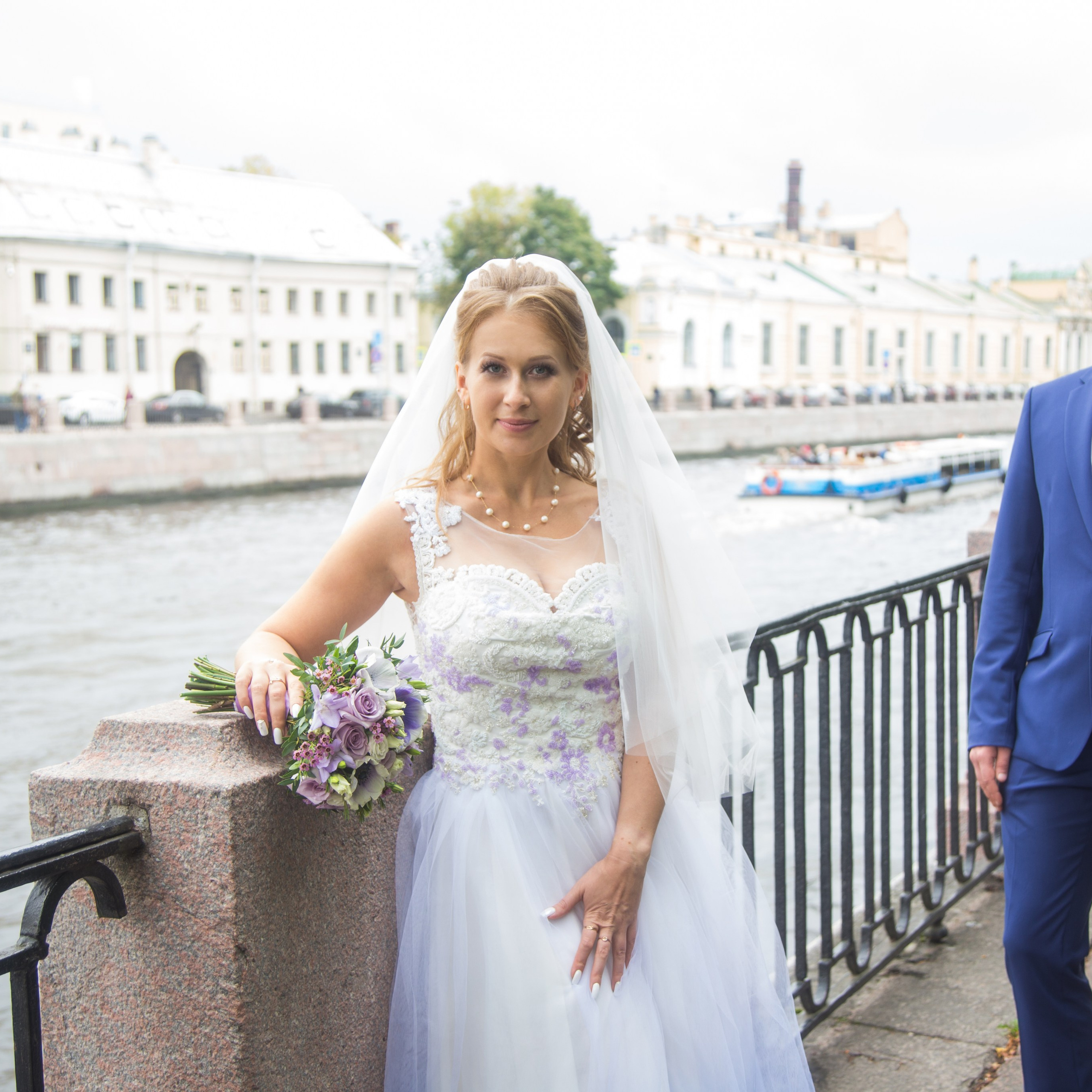 Свадебная фотосессия в Летнем саду и набережной Невы