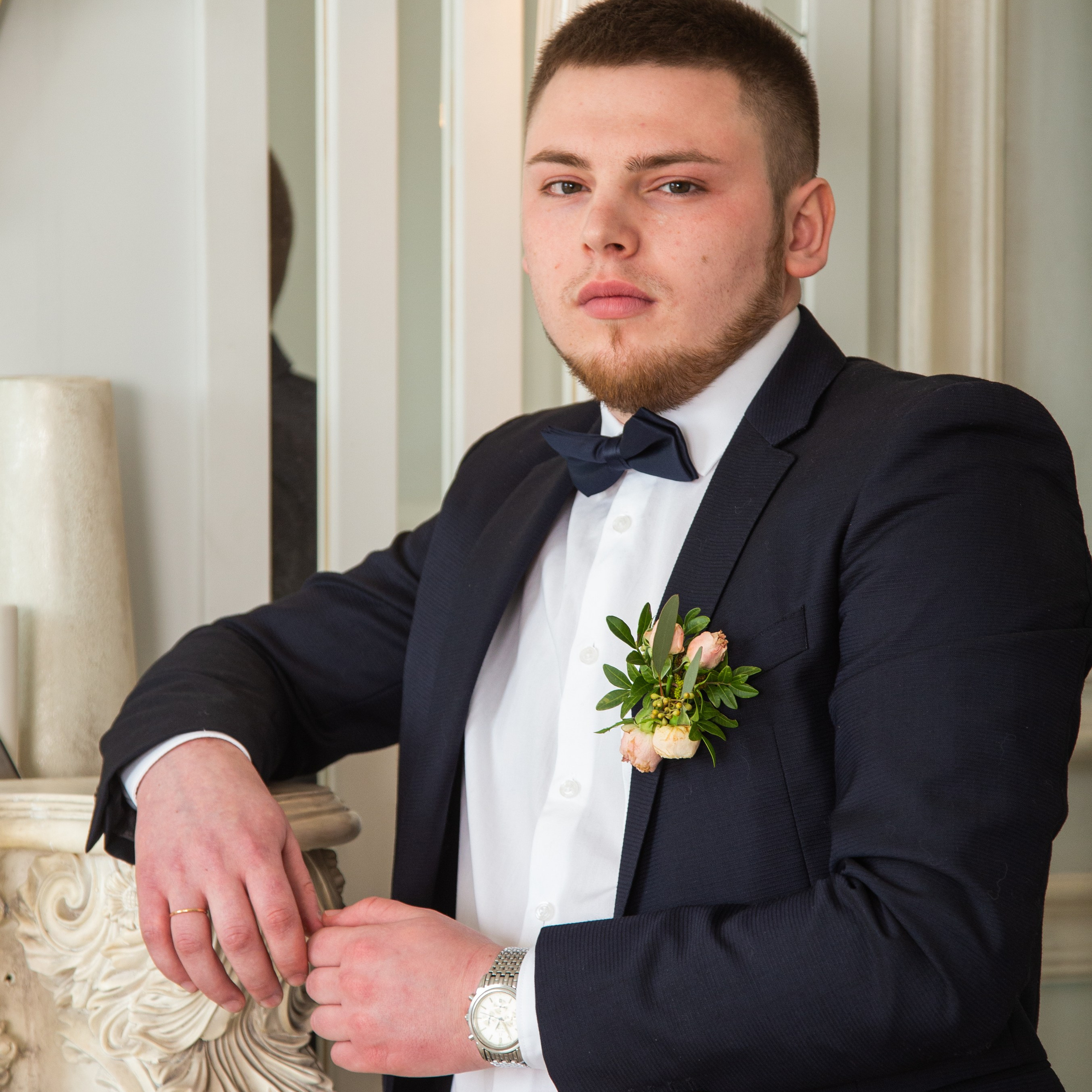 Студийная фотосессия жениха и невесты в Петербурге