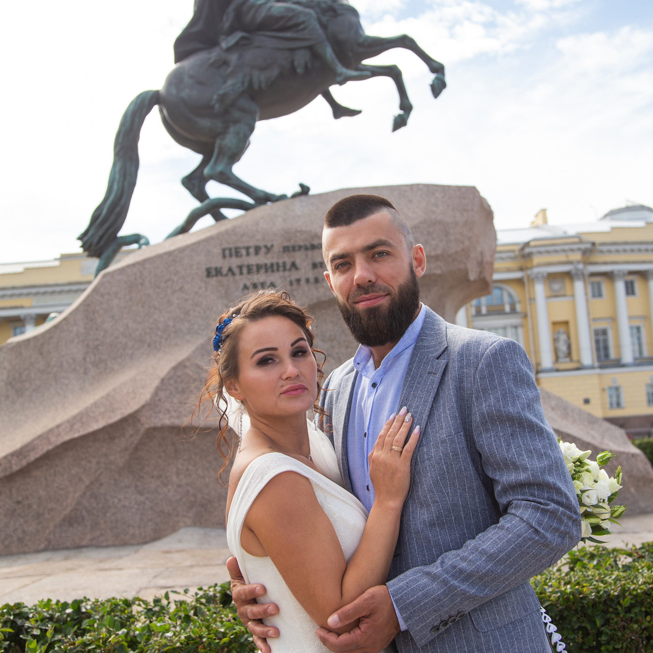 Свадебная фото прогулка по центру Санкт-Петербурга