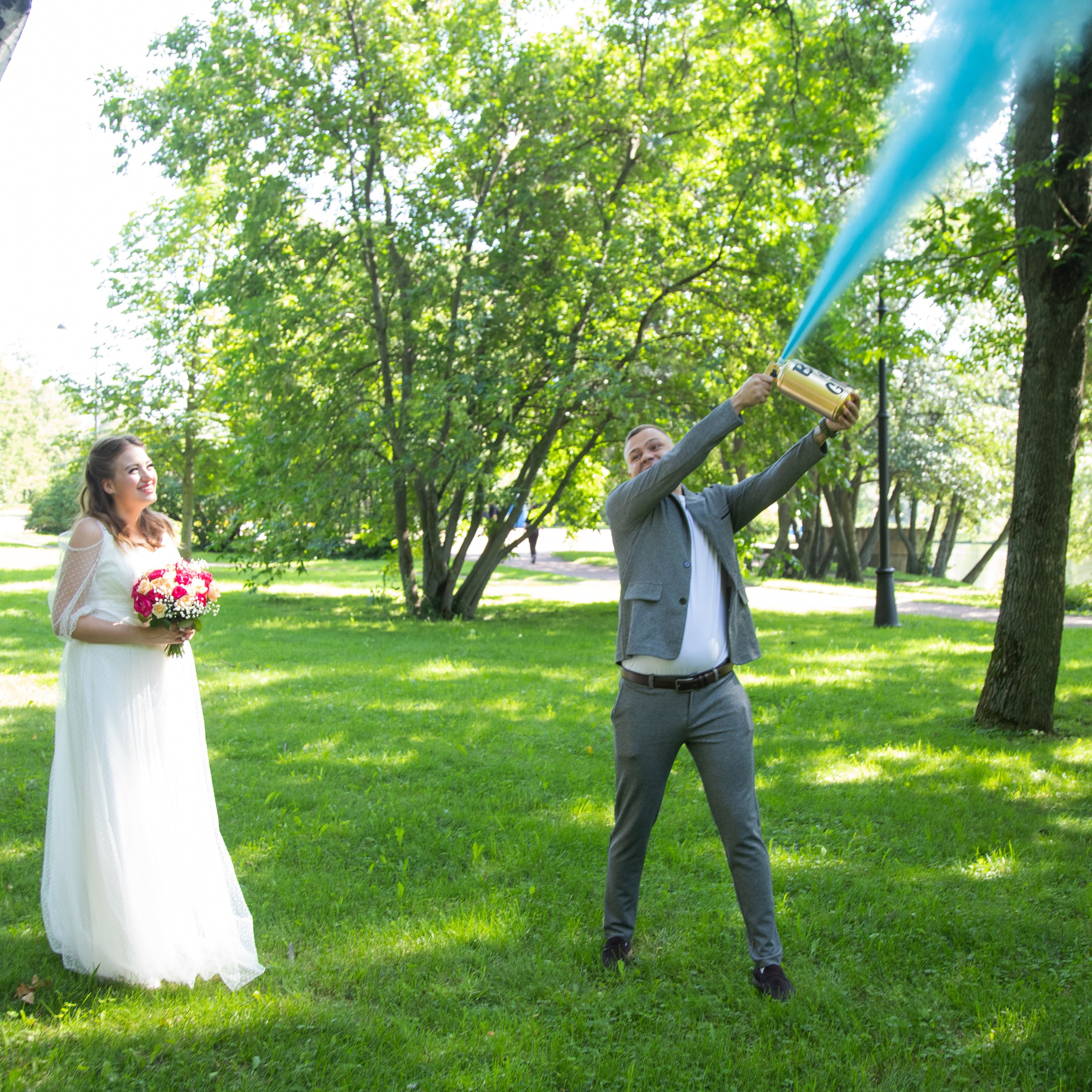 Свадебная съемка в Парке Победы