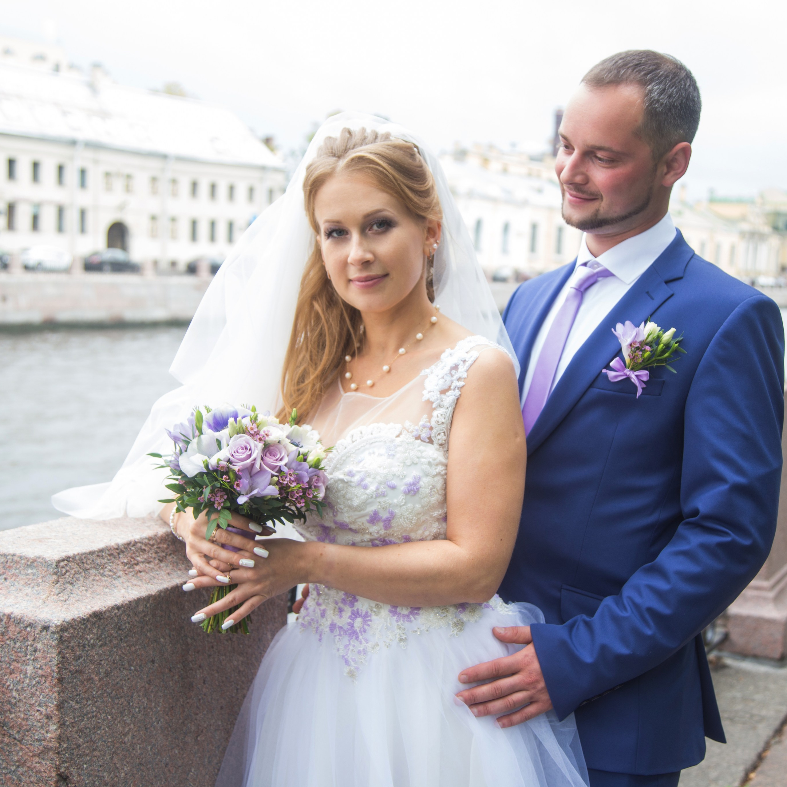 Свадебная фотосессия в Летнем саду и набережной Невы
