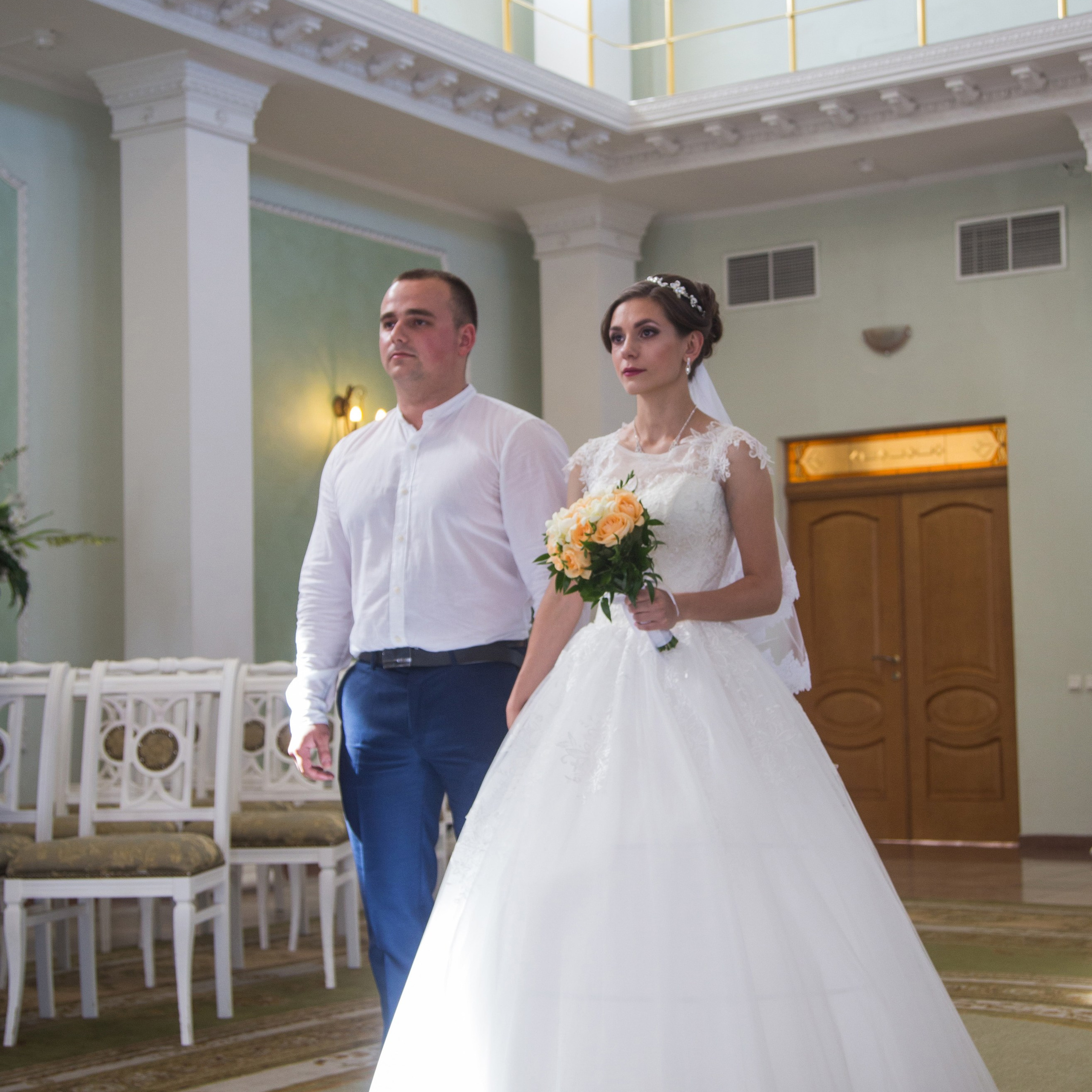 Свадебная съемка в Приморском Загсе и венчание