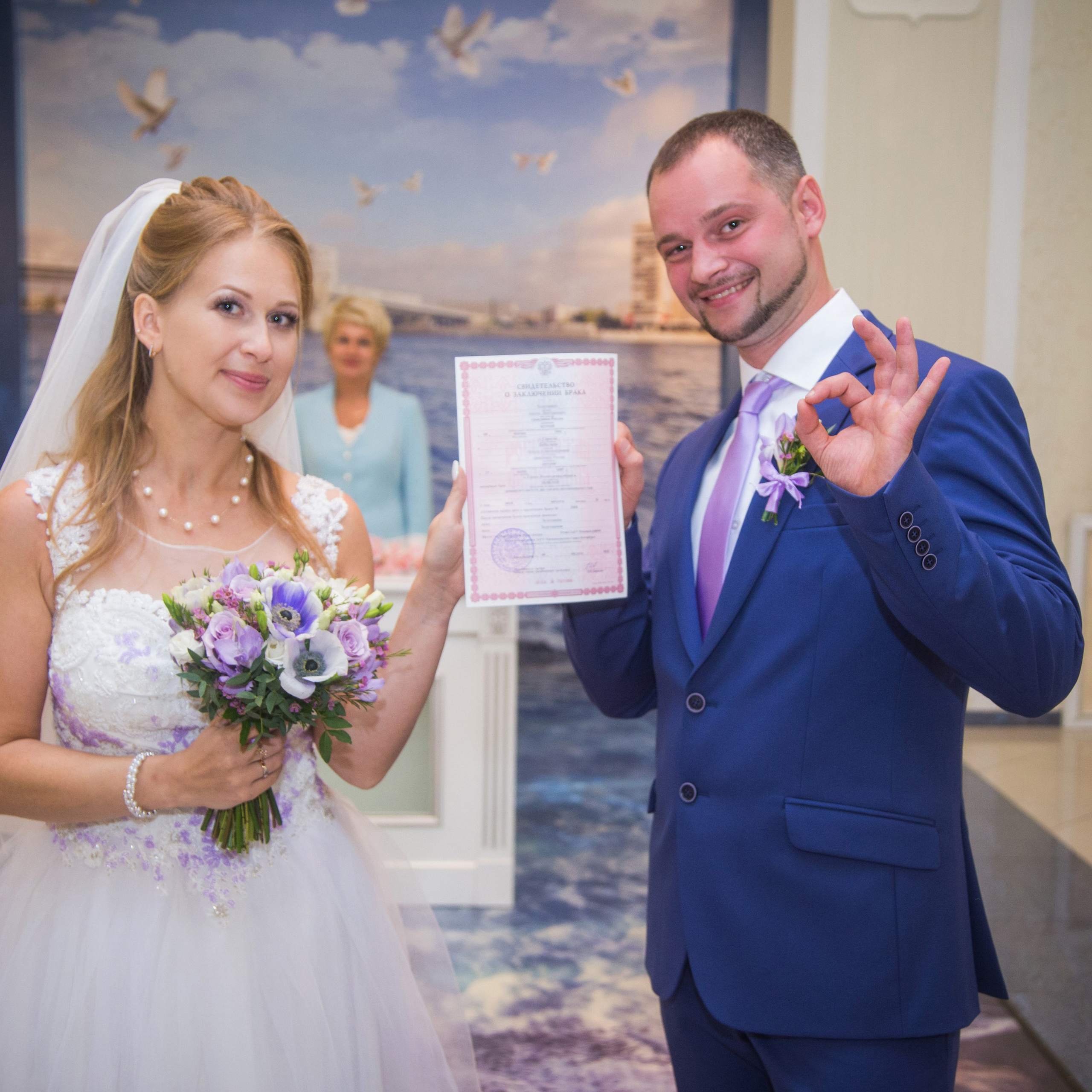 Свадебная фотосессия в Летнем саду и набережной Невы