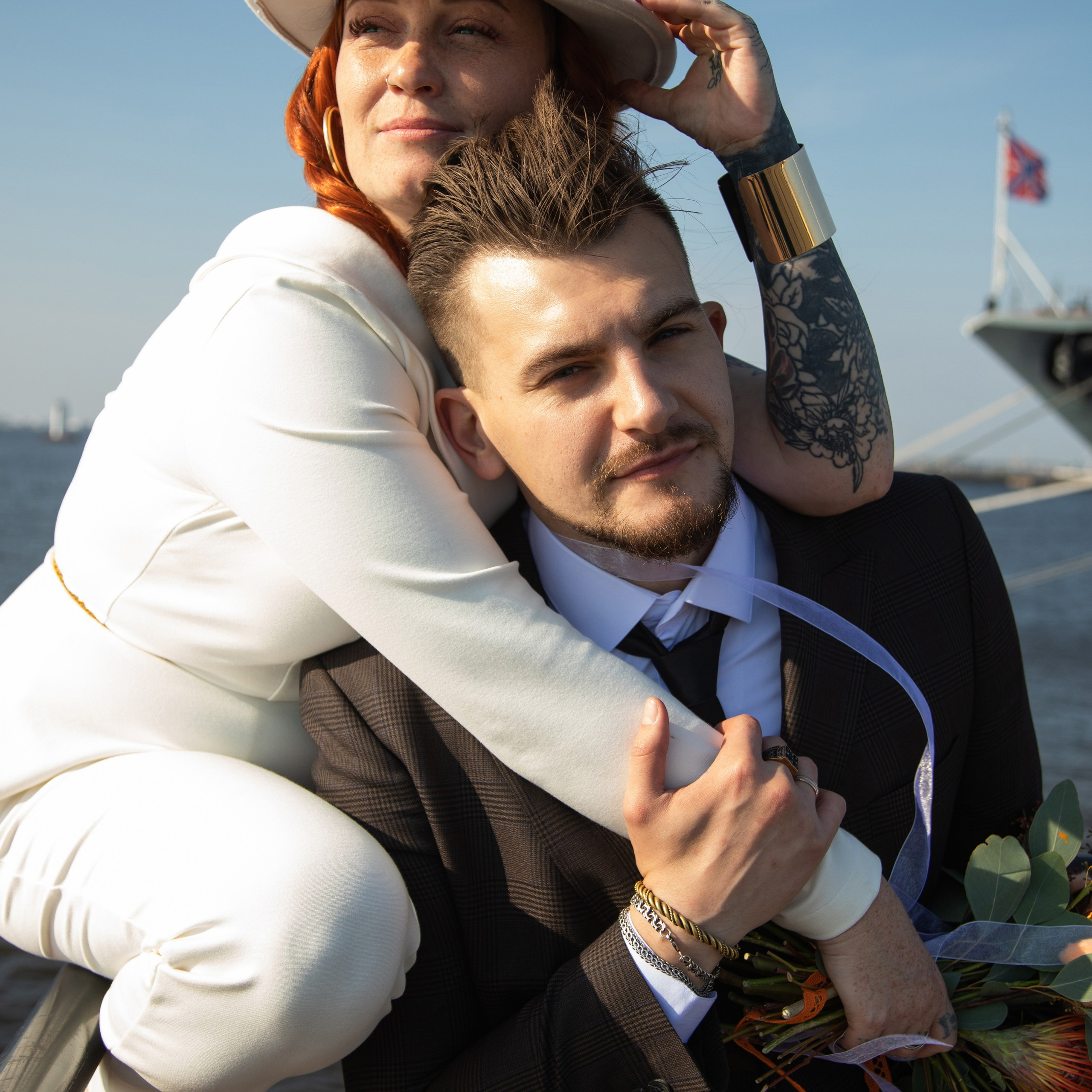 Свадебная съемка в Кронштадте у маяка