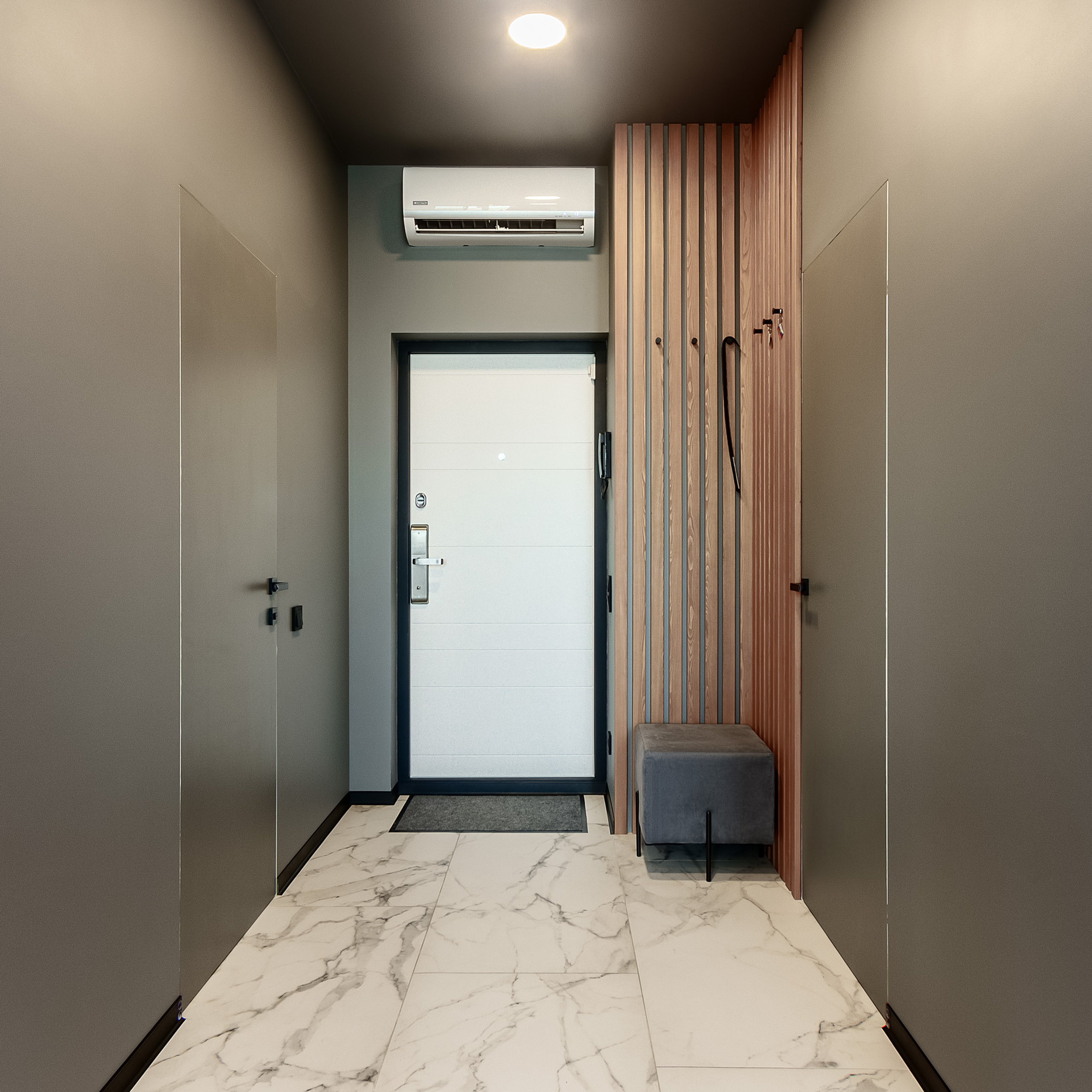 Современный минималистичный дизайн прихожей в квартире