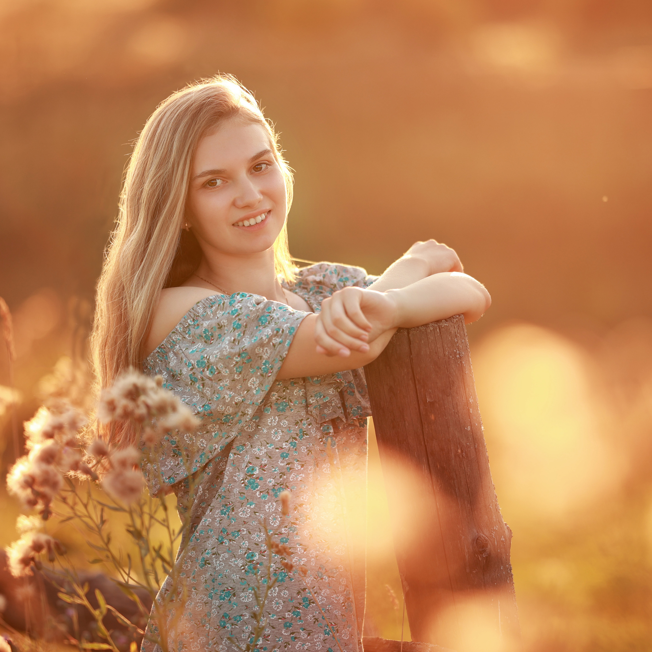 Огненный закат — фотопрогулка с Аленой