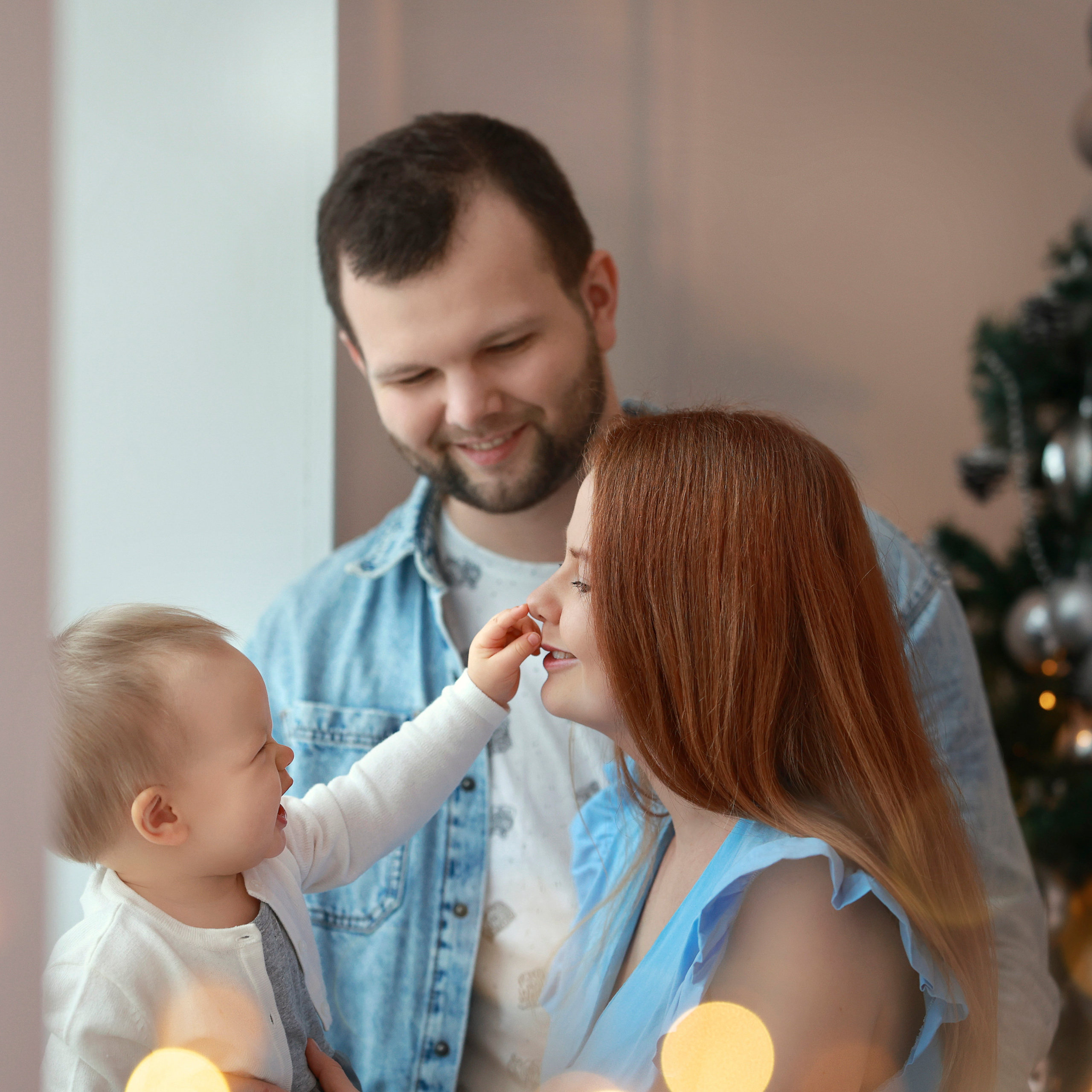 Семья Шумихиных — Слава, Алена и Полиночка (фотостудия Престиж)