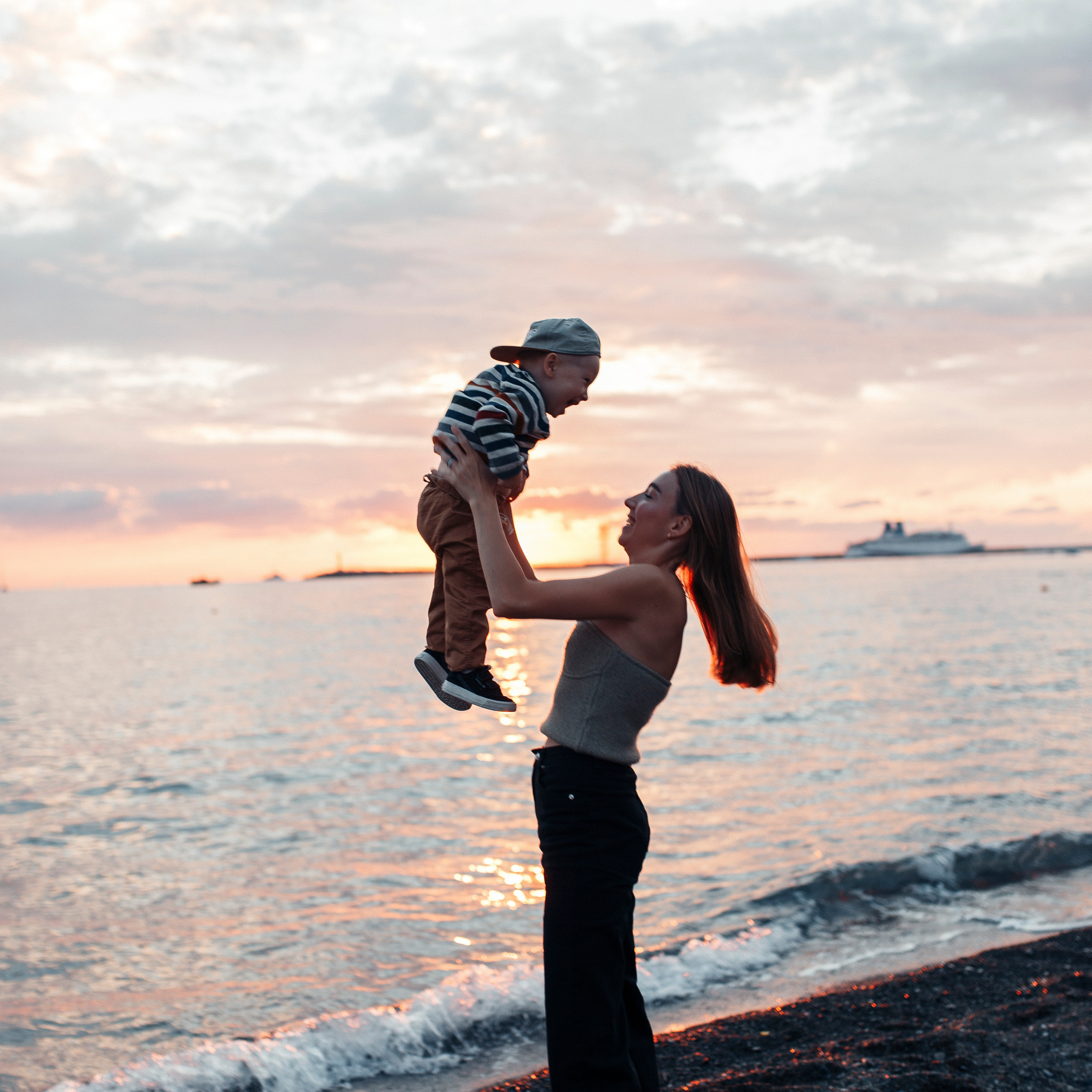 Закат на море