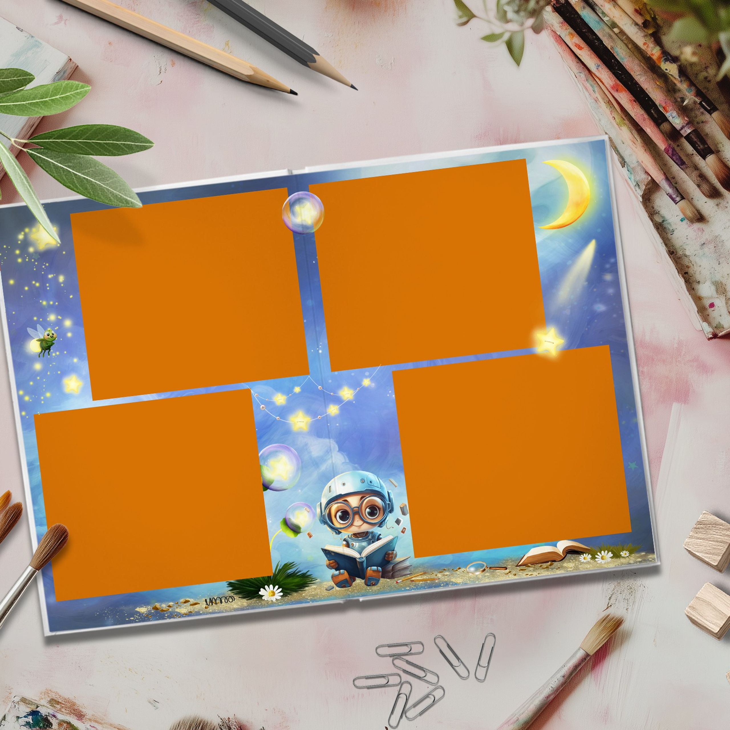 Дизайн «Роботы». Шаблоны и дизайны выпускных альбомов и фотокниг