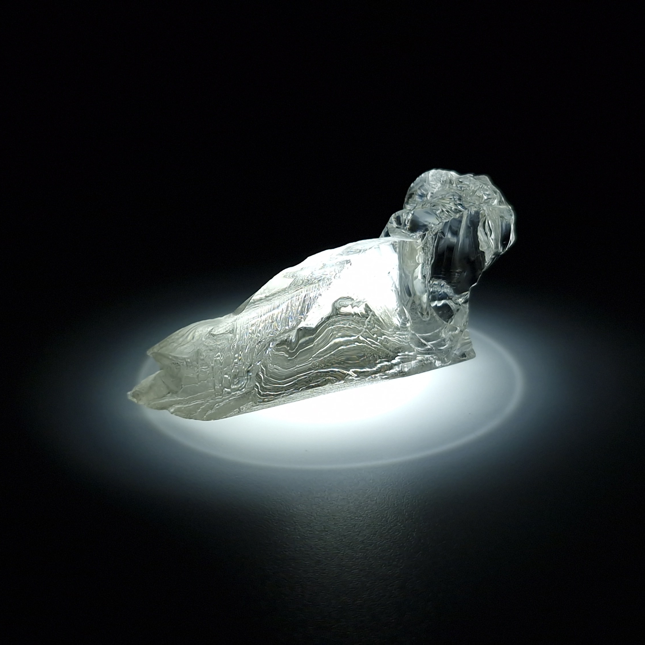 YAG белый гранат 32.59 гр. YAG garnet иттрий алюминиевый гранат ИАГ