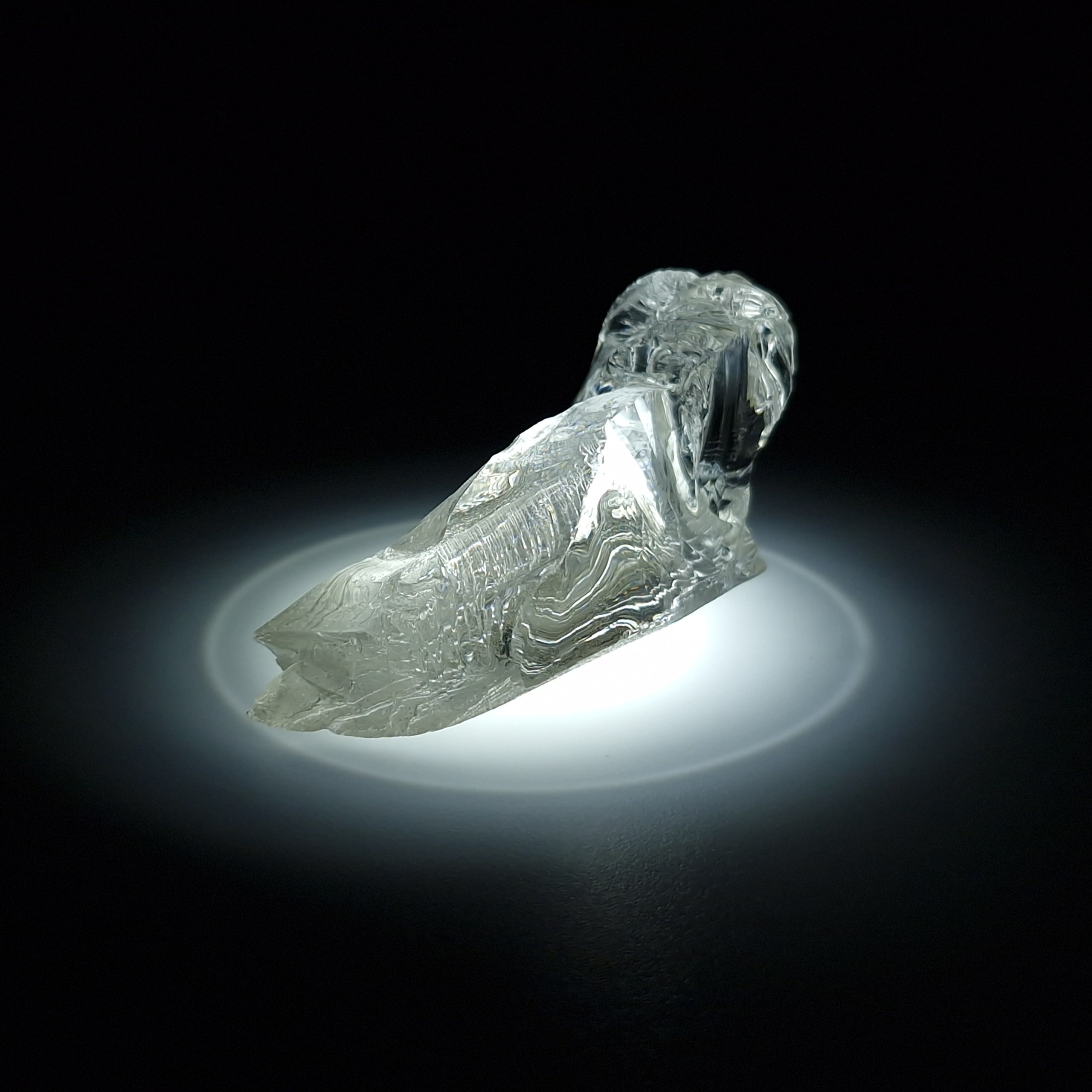 YAG белый гранат 32.59 гр. YAG garnet иттрий алюминиевый гранат ИАГ