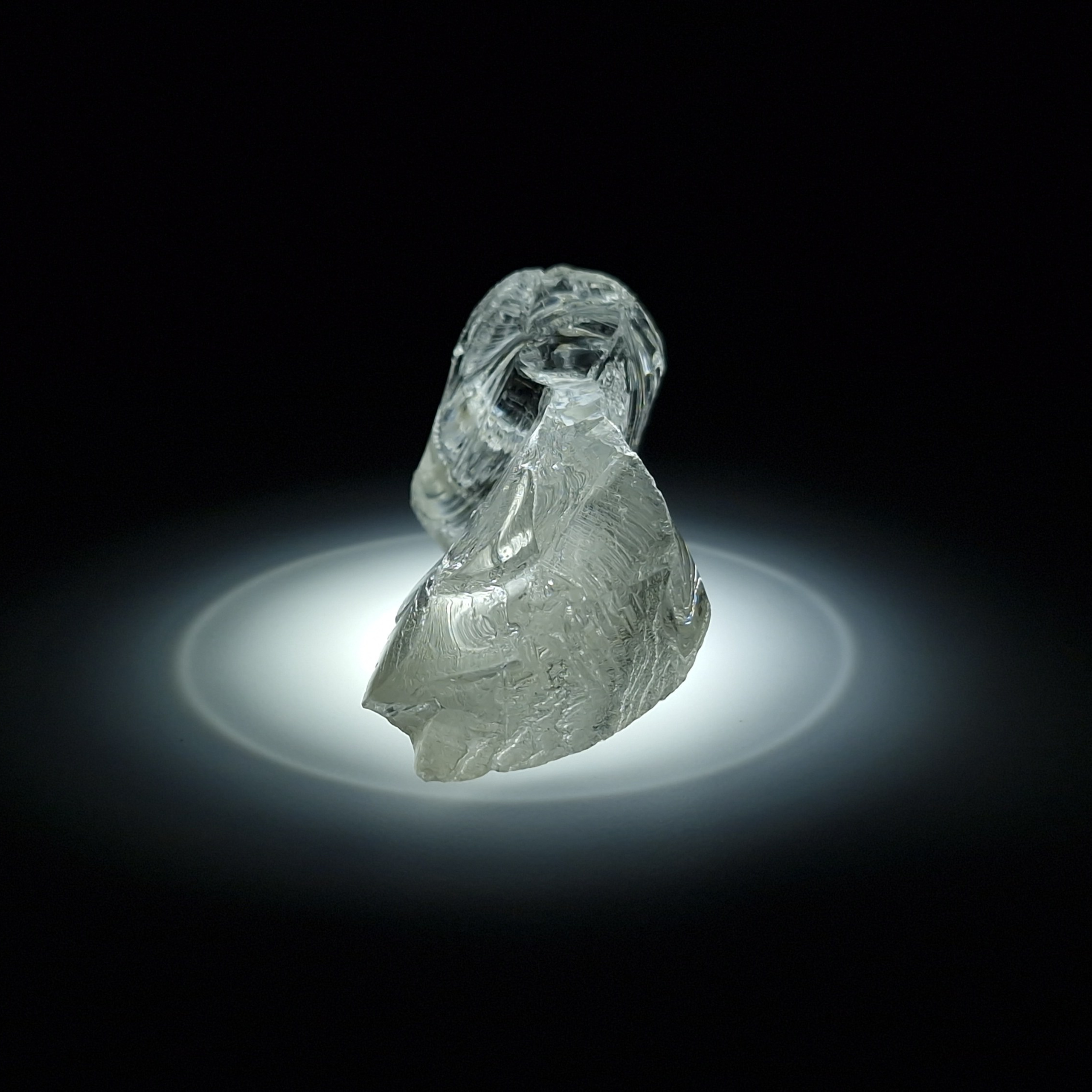 YAG белый гранат 32.59 гр. YAG garnet иттрий алюминиевый гранат ИАГ