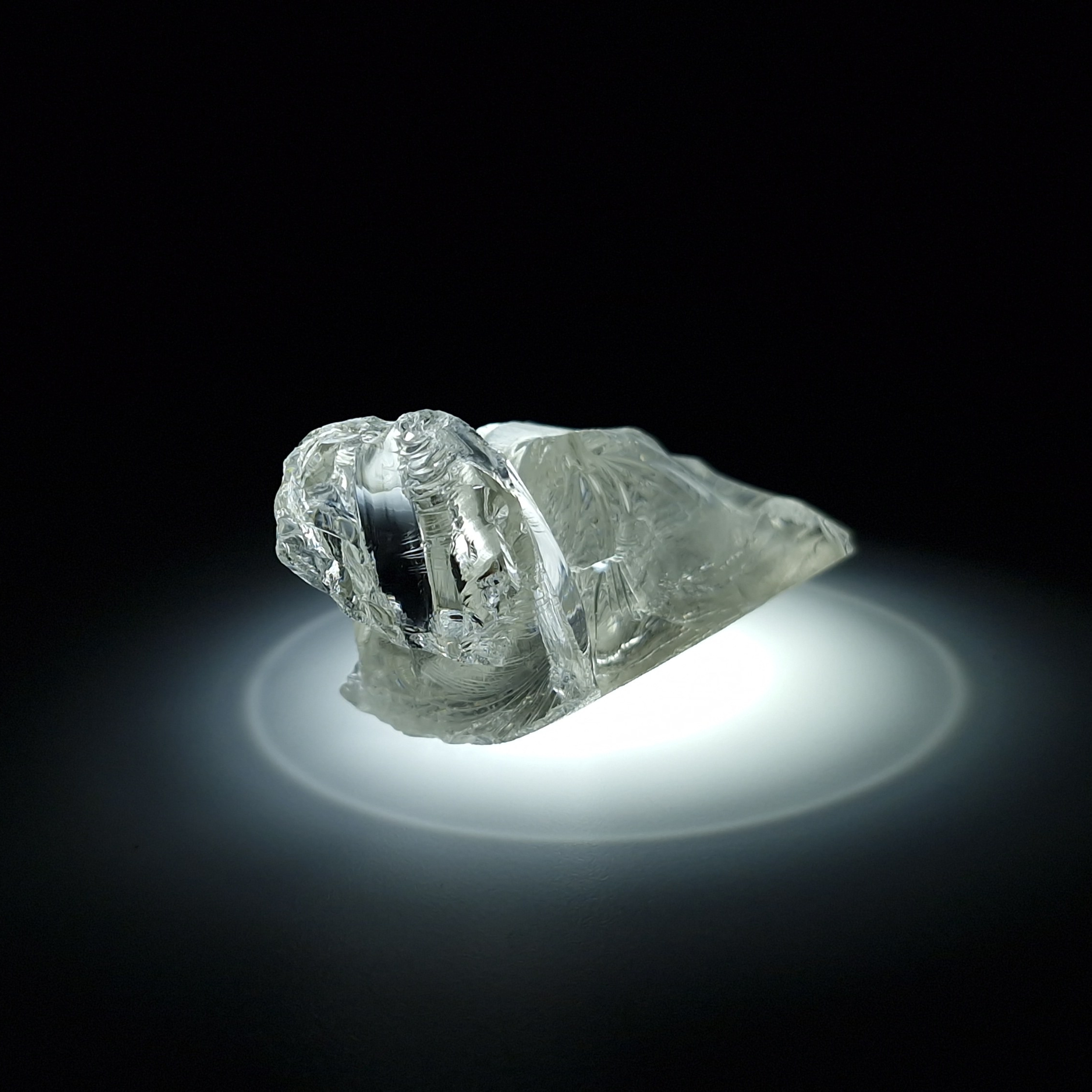 YAG белый гранат 32.59 гр. YAG garnet иттрий алюминиевый гранат ИАГ