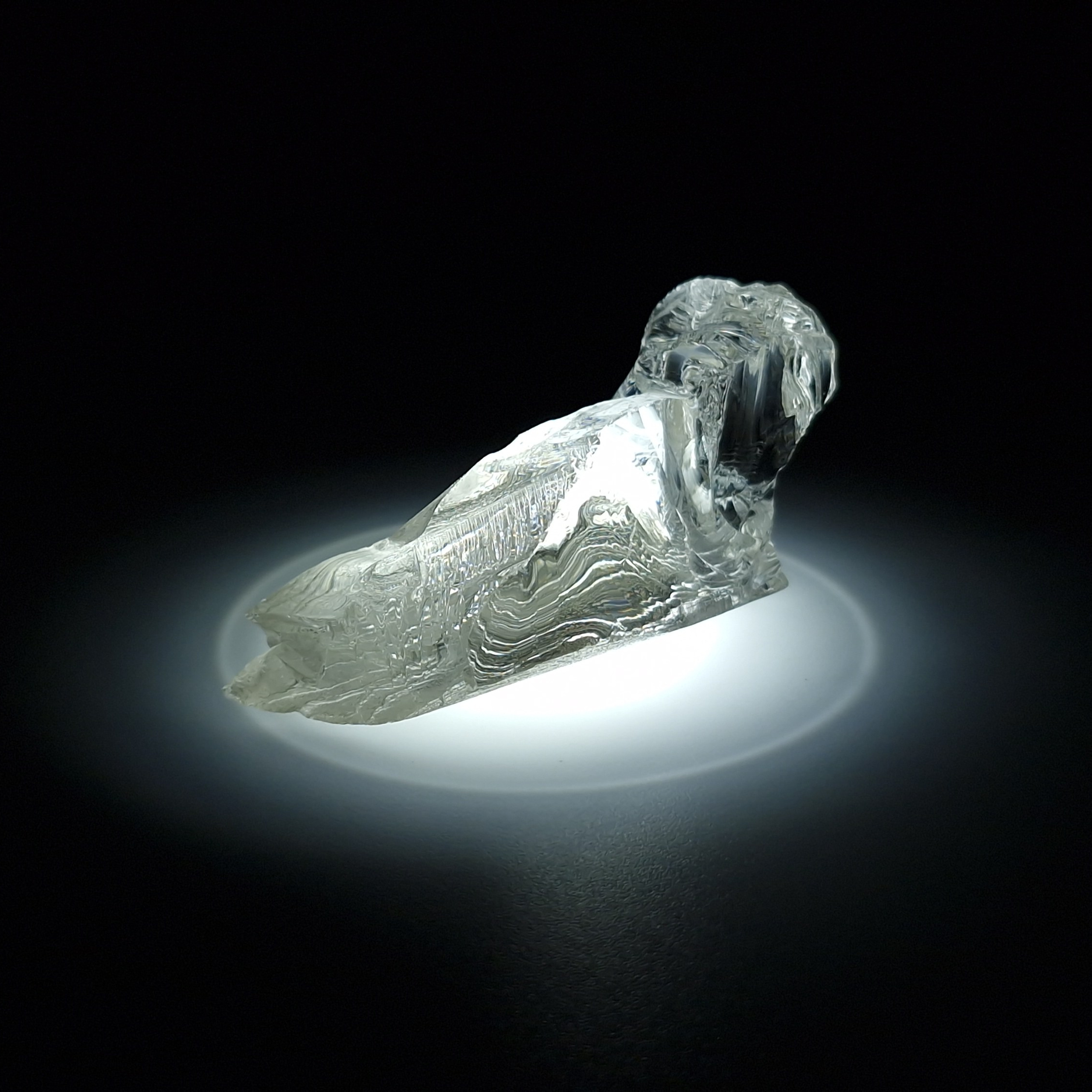 YAG белый гранат 32.59 гр. YAG garnet иттрий алюминиевый гранат ИАГ