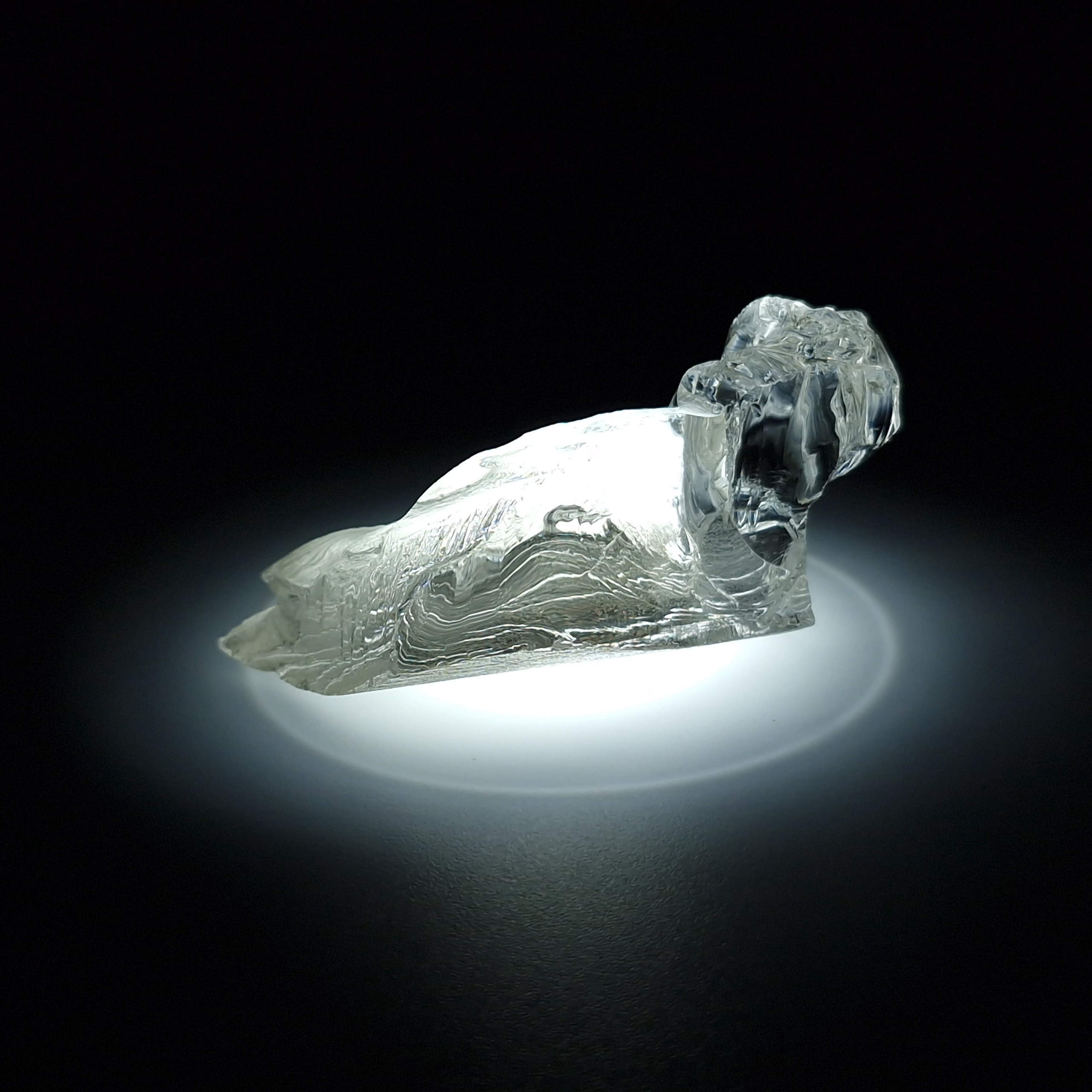 YAG белый гранат 32.59 гр. YAG garnet иттрий алюминиевый гранат ИАГ