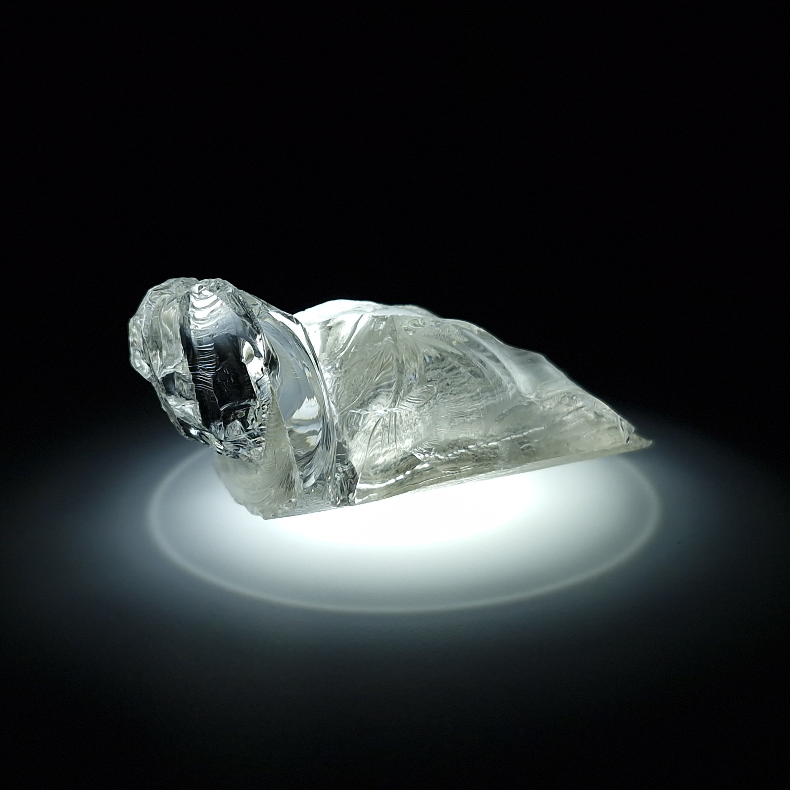 YAG белый гранат 32.59 гр. YAG garnet иттрий алюминиевый гранат ИАГ