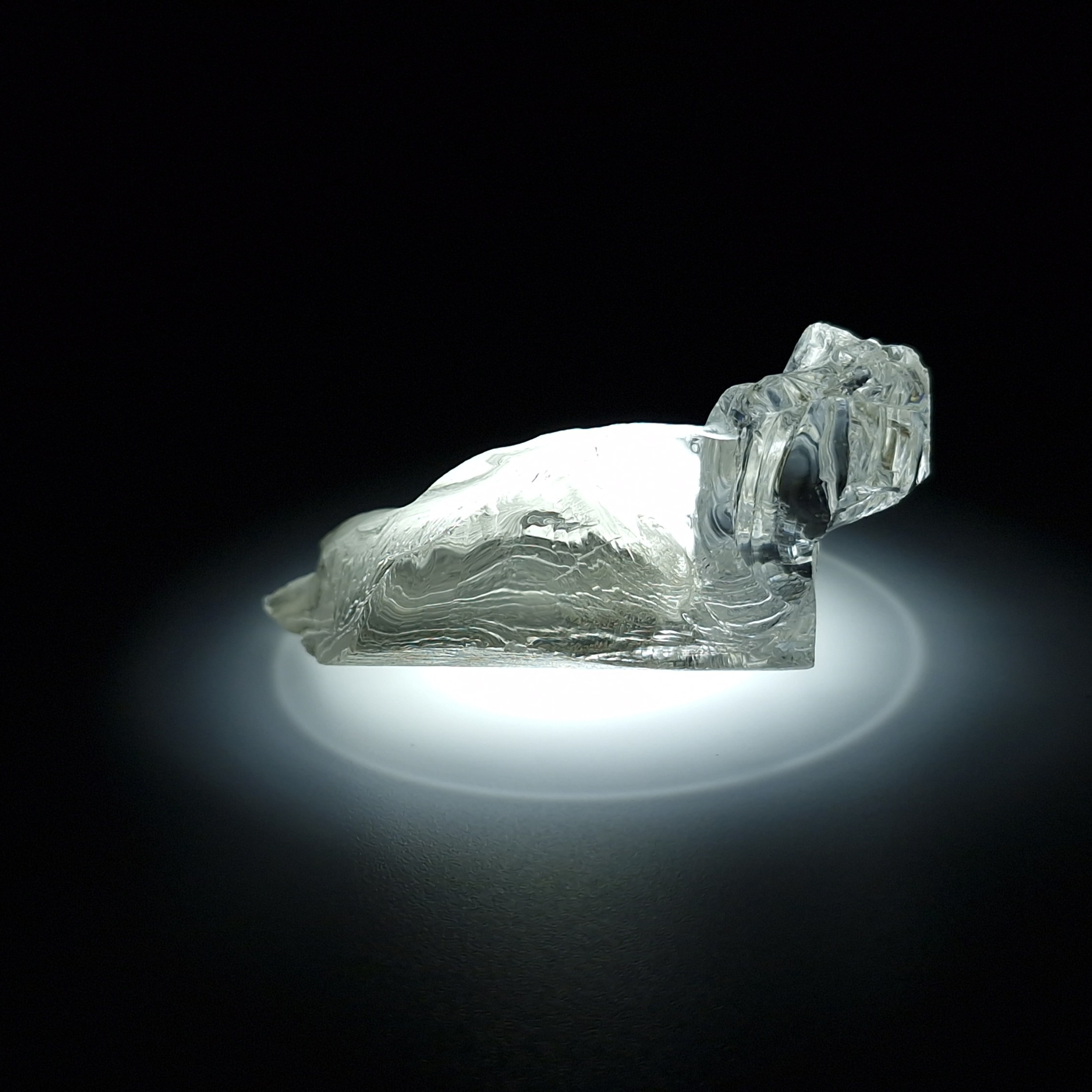 YAG белый гранат 32.59 гр. YAG garnet иттрий алюминиевый гранат ИАГ