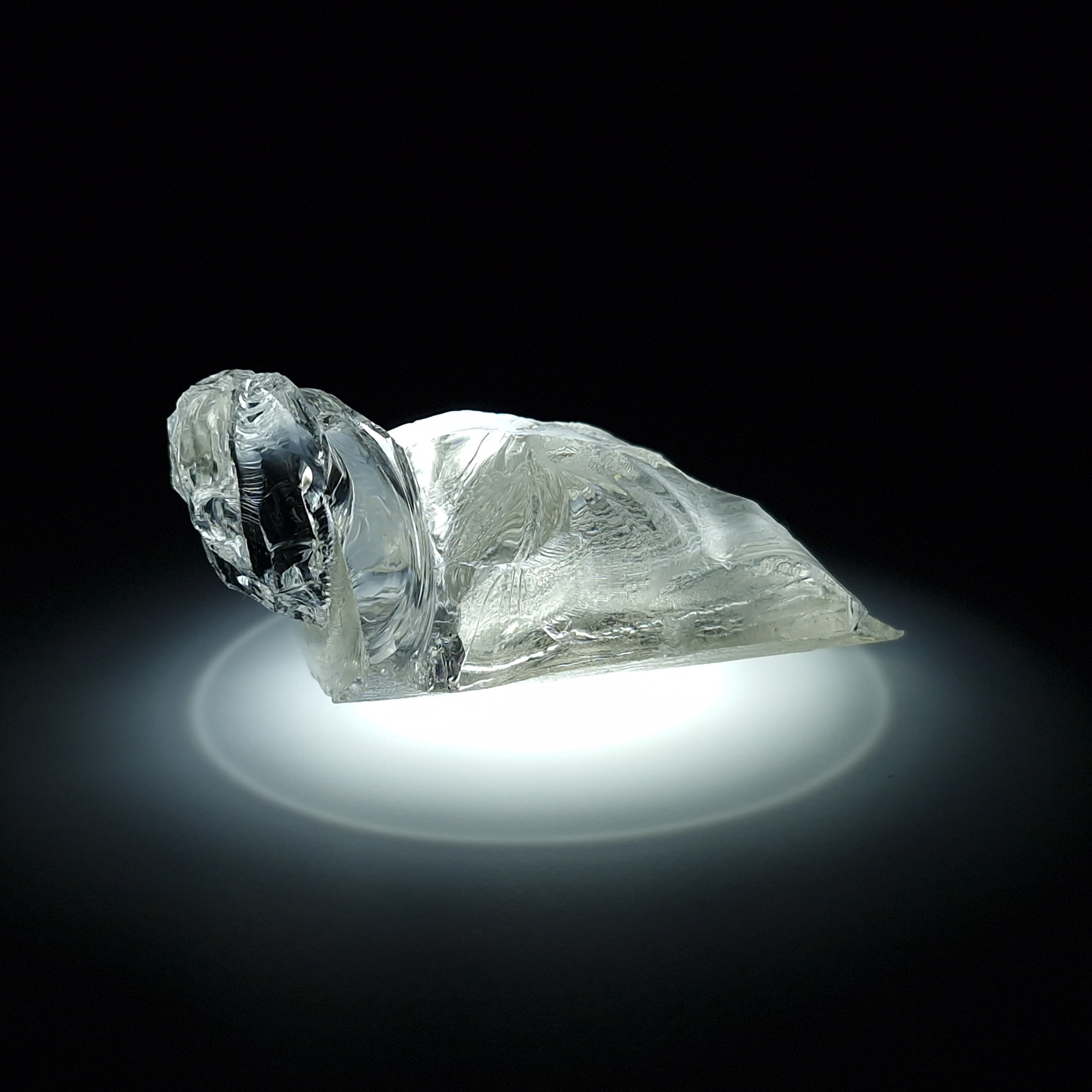 YAG белый гранат 32.59 гр. YAG garnet иттрий алюминиевый гранат ИАГ