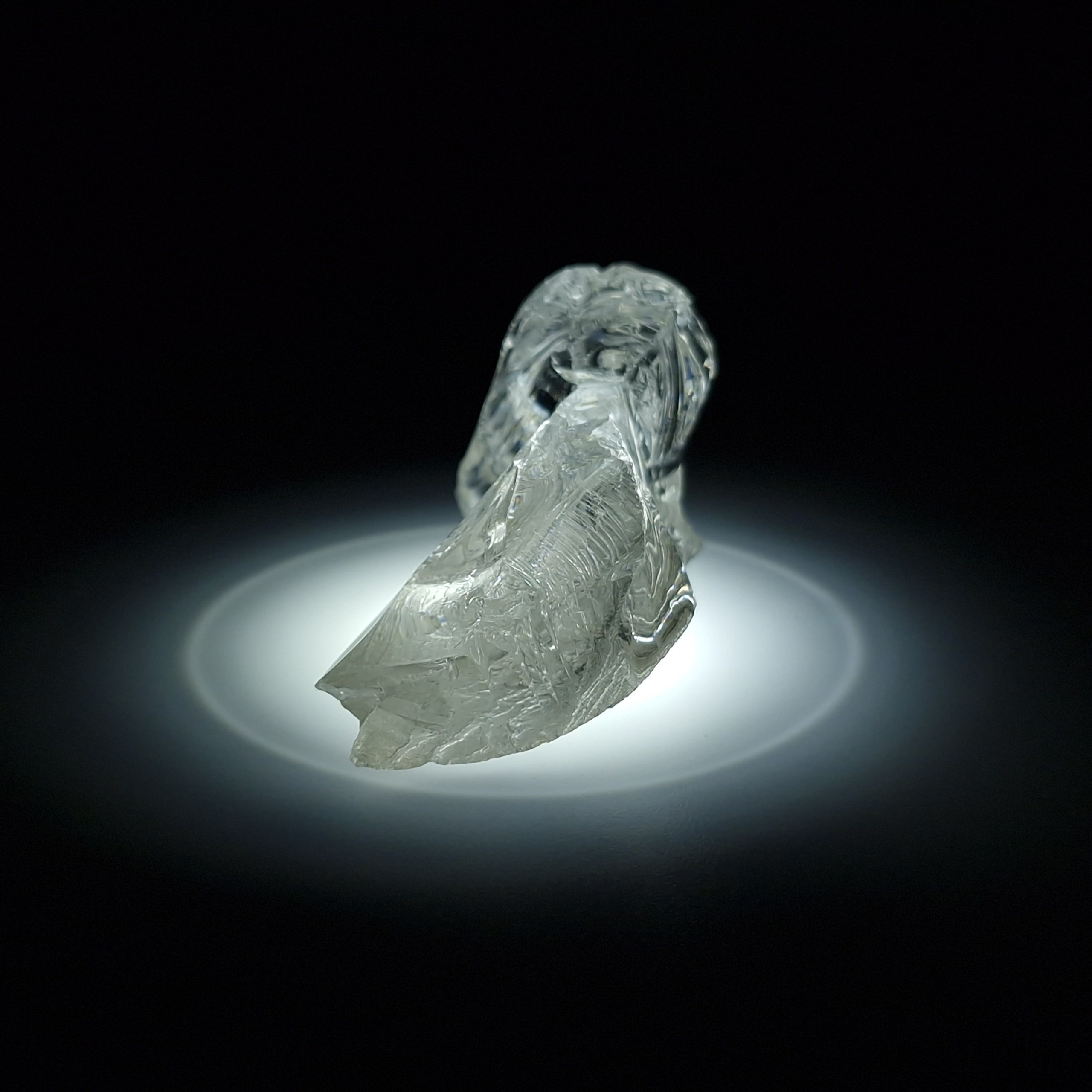 YAG белый гранат 32.59 гр. YAG garnet иттрий алюминиевый гранат ИАГ