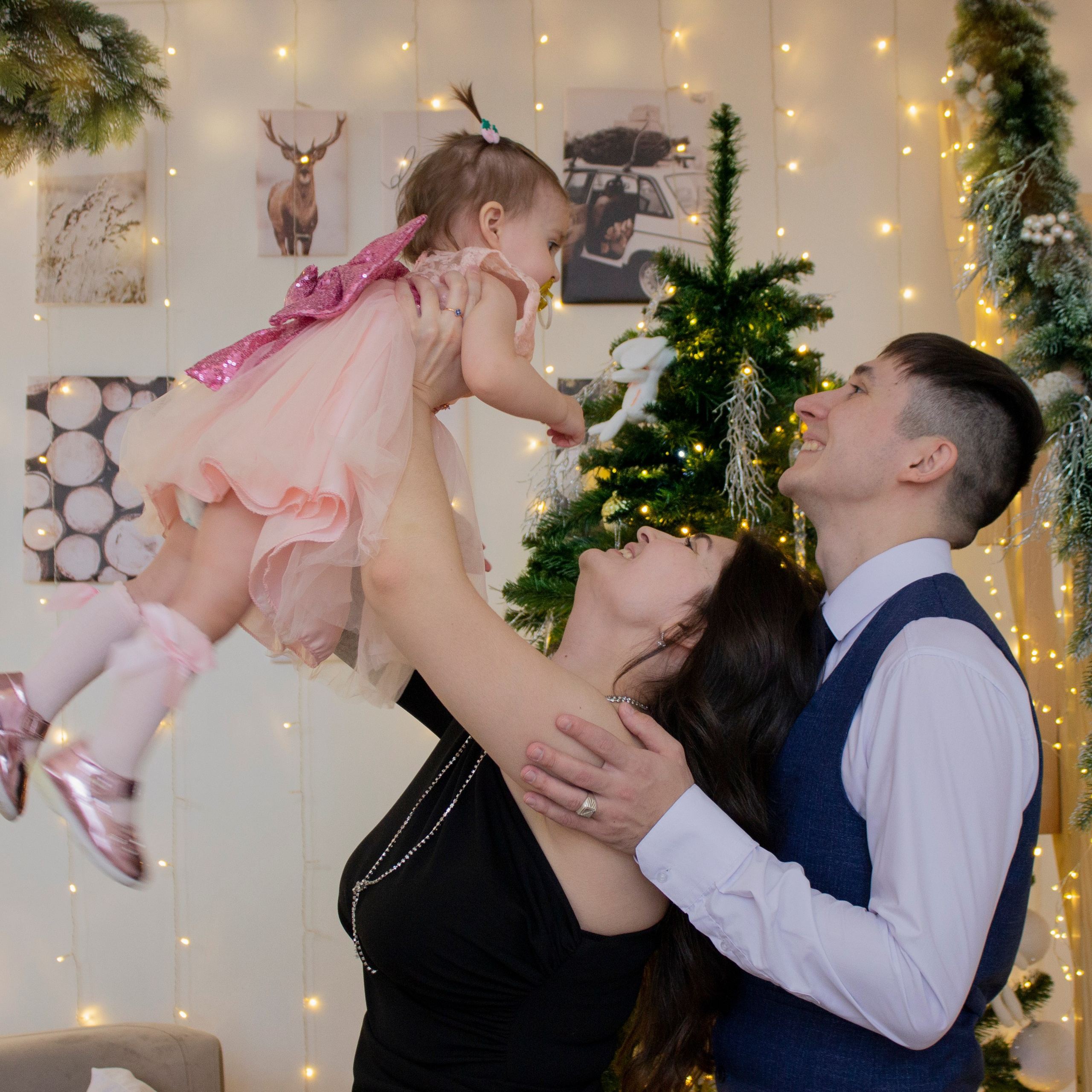 Алина, Евгений и&nbsp;Диана