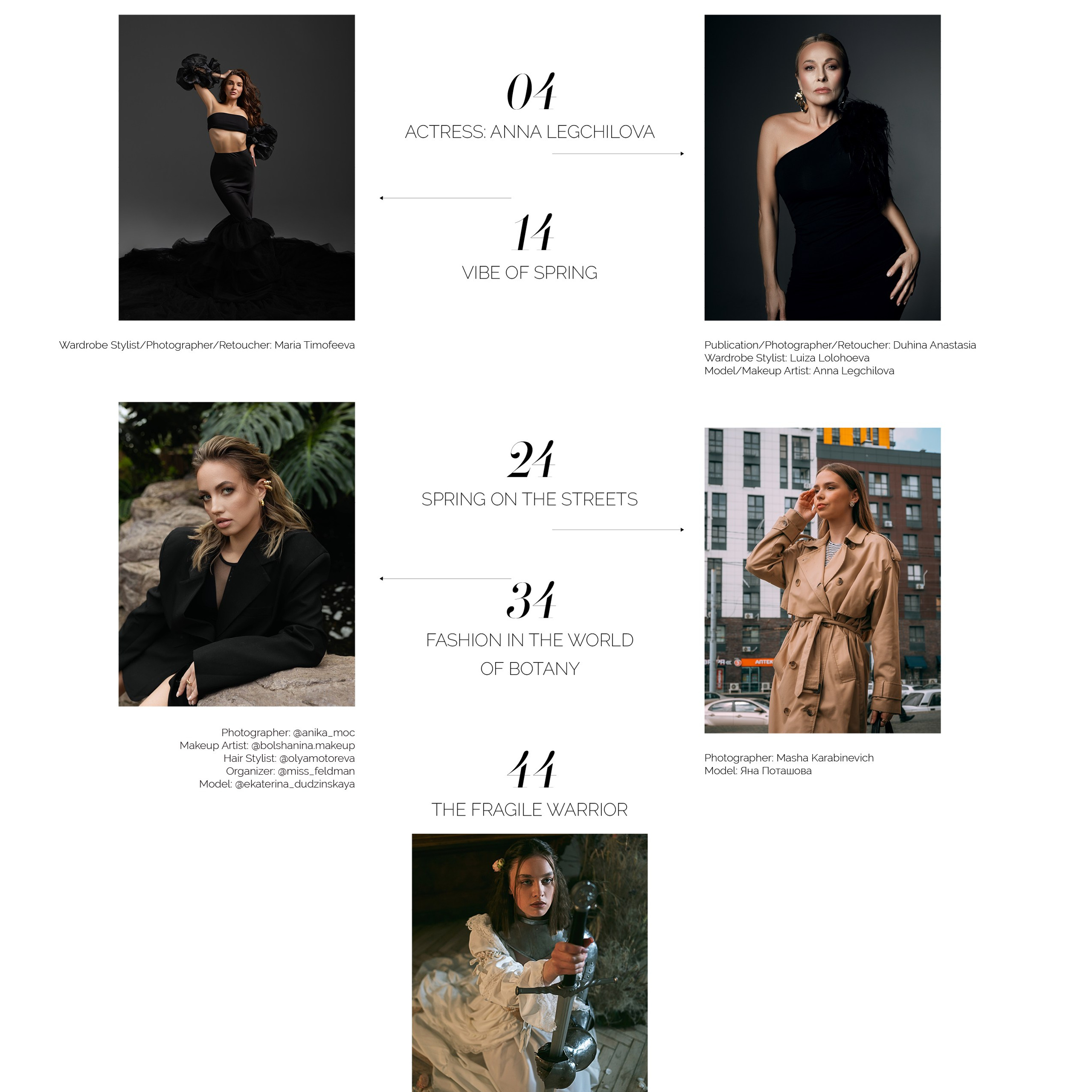 Публикации в журналах. Anika Moc