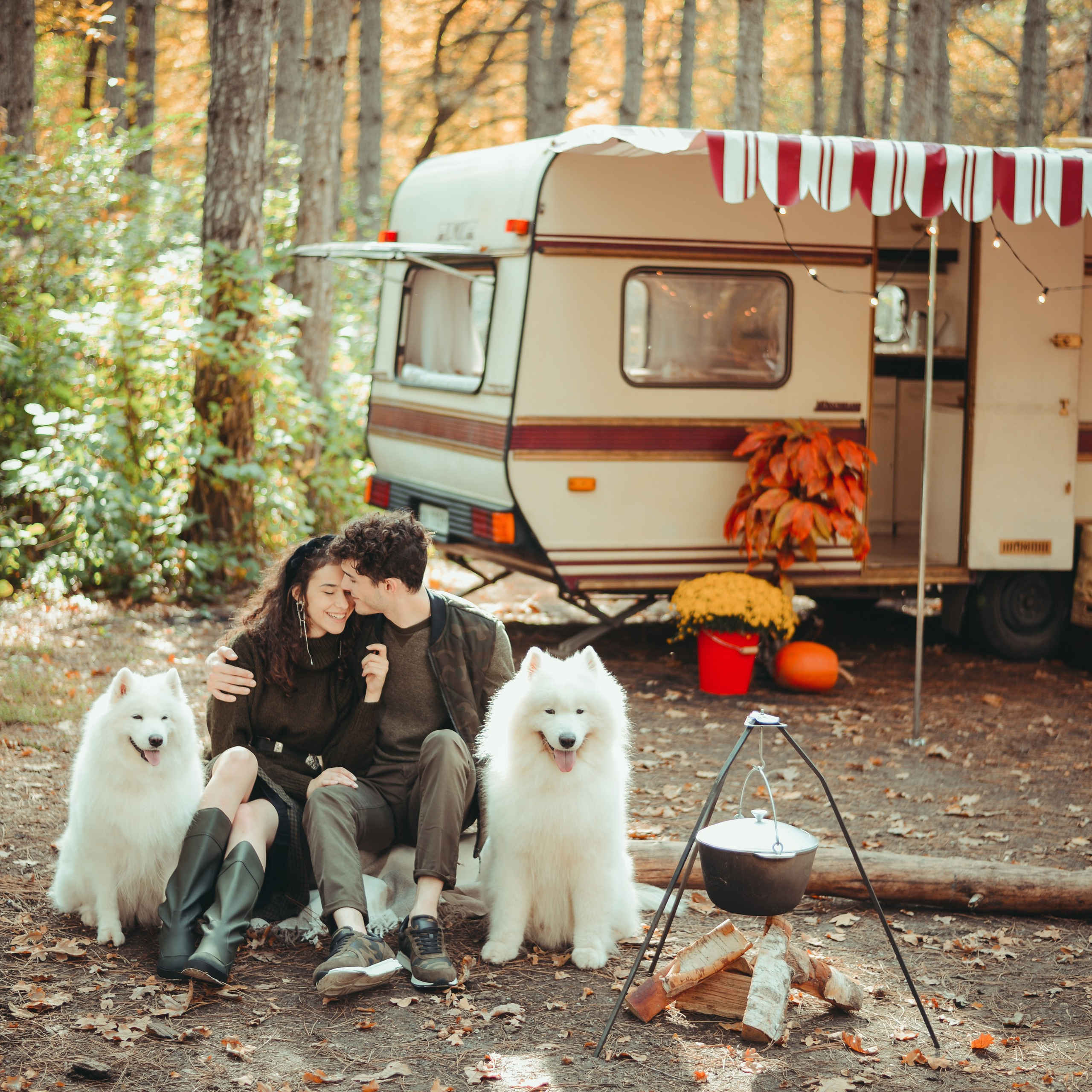 Warming love in autumn