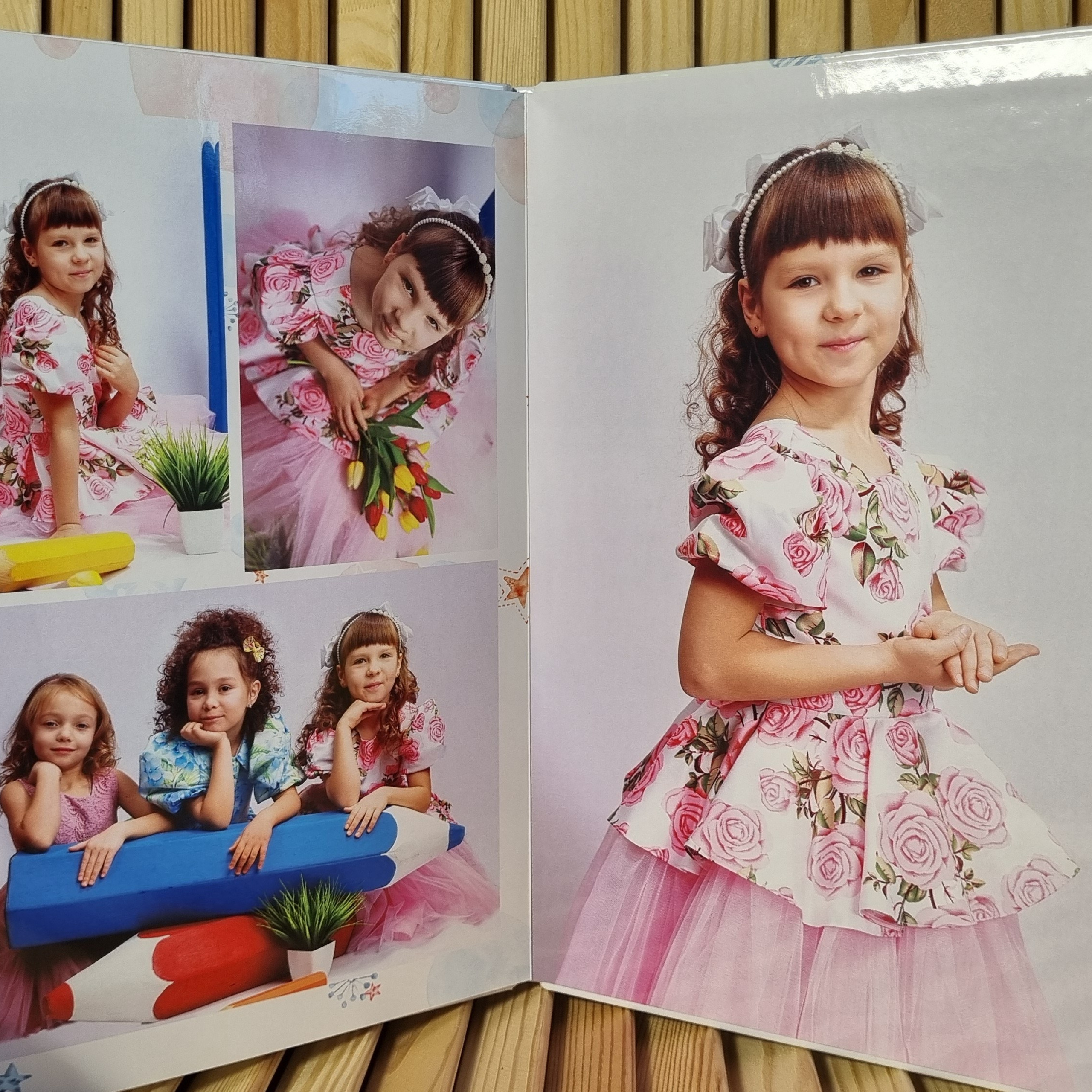 Фото готовых выпускных альбомов для детского сада и школы в Иваново Ярославле Костроме Владимире. Выпускные альбомы в Иваново в детский сад и школу. Александр и Светлана Янкины