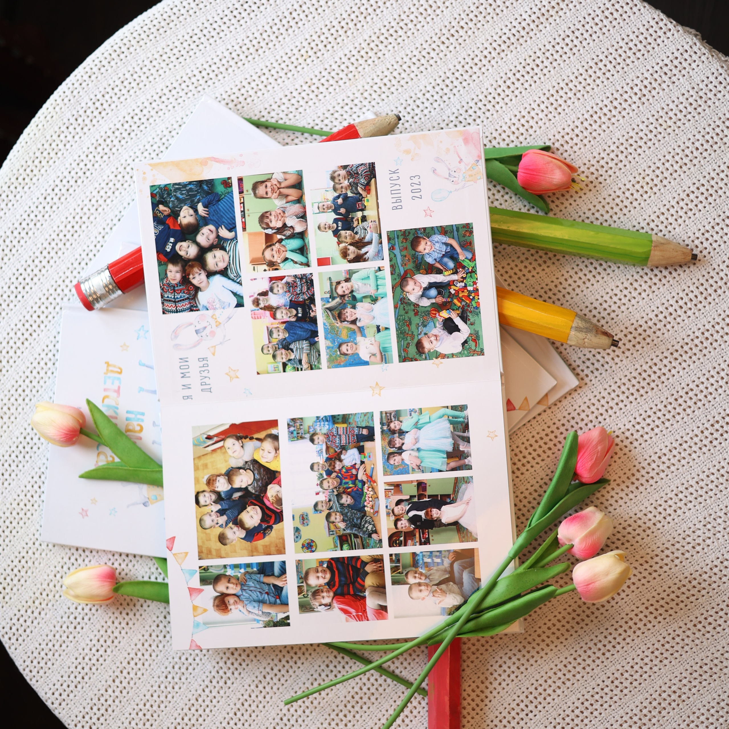 Фото готовых выпускных альбомов для детского сада и школы в Иваново Ярославле Костроме Владимире. Выпускные альбомы в Иваново в детский сад и школу. Александр и Светлана Янкины