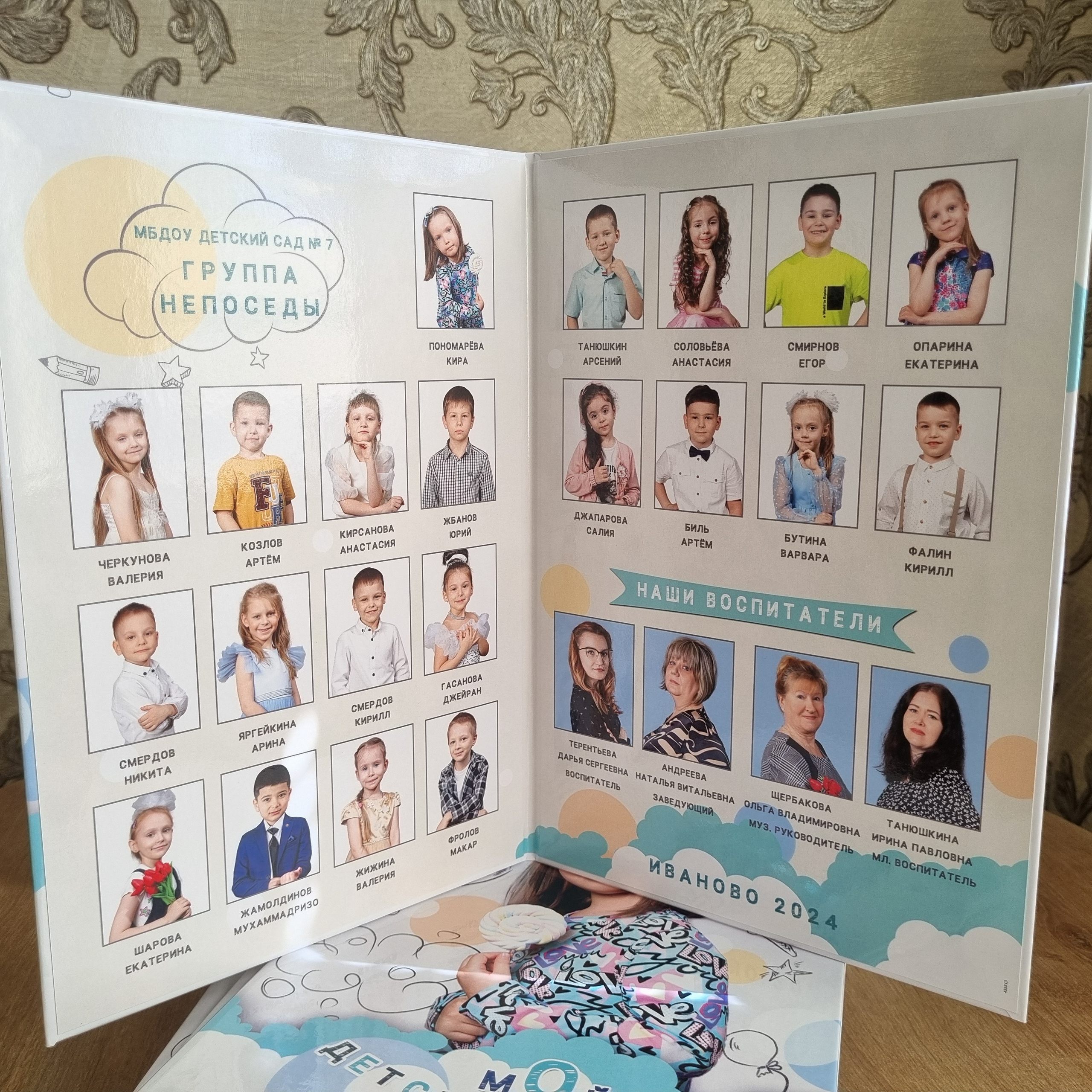Фото готовых выпускных альбомов для детского сада и школы в Иваново Ярославле Костроме Владимире. Выпускные альбомы в Иваново в детский сад и школу. Александр и Светлана Янкины