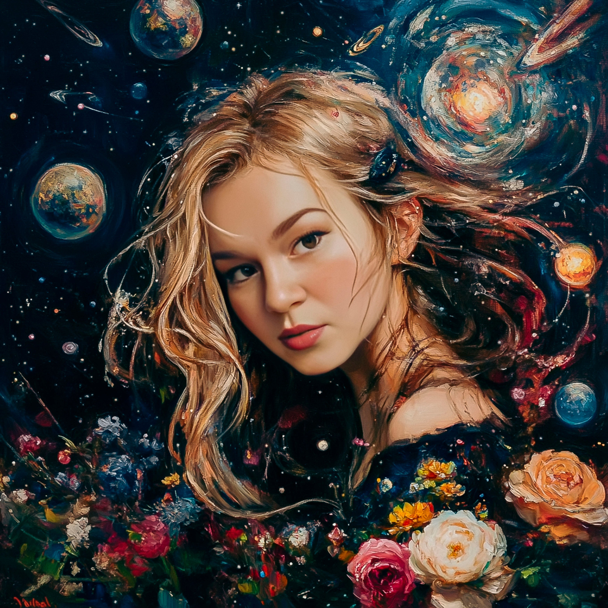 Нейрофотосессия для Екатерины. Космос.