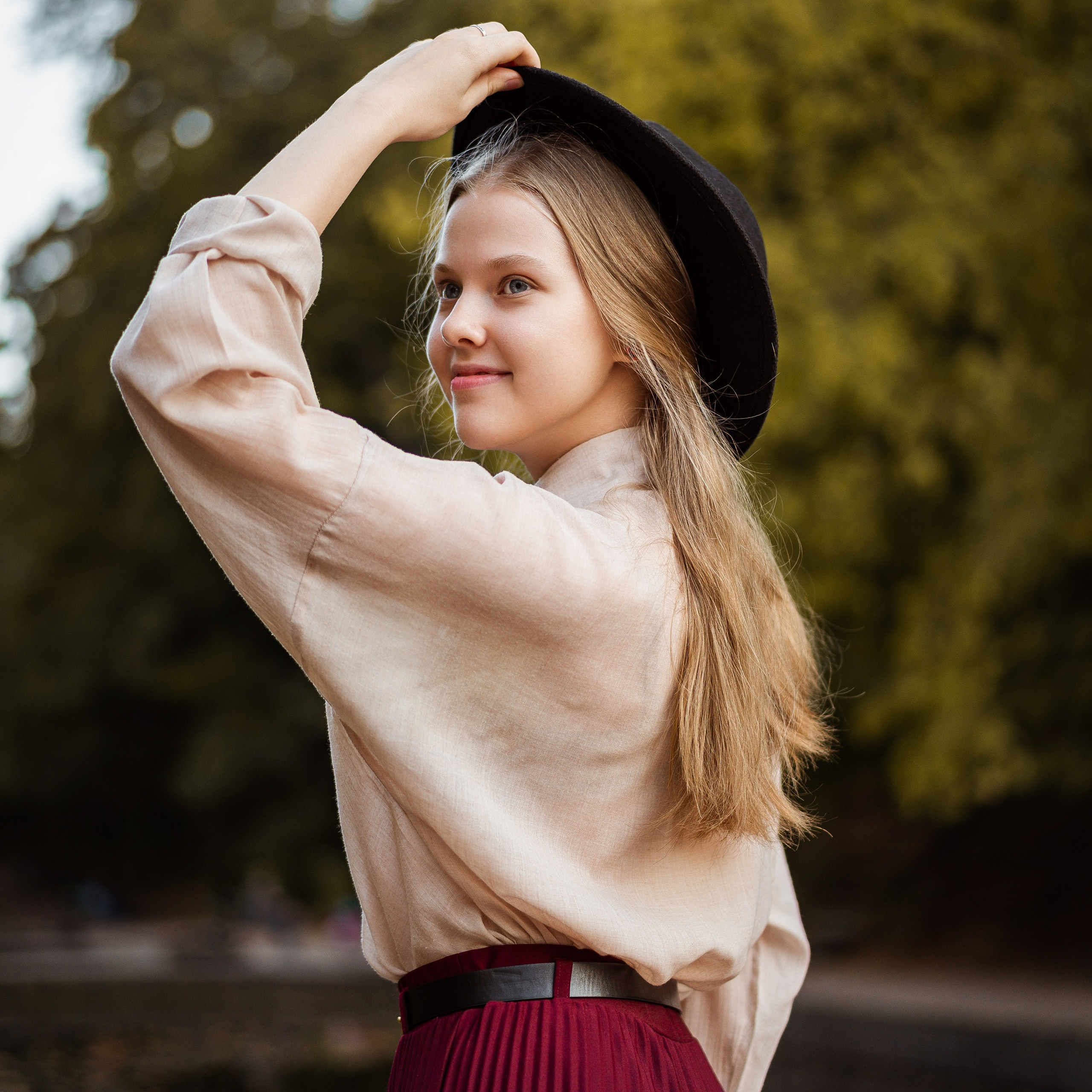 Елена — фотосессия в осеннем стиле