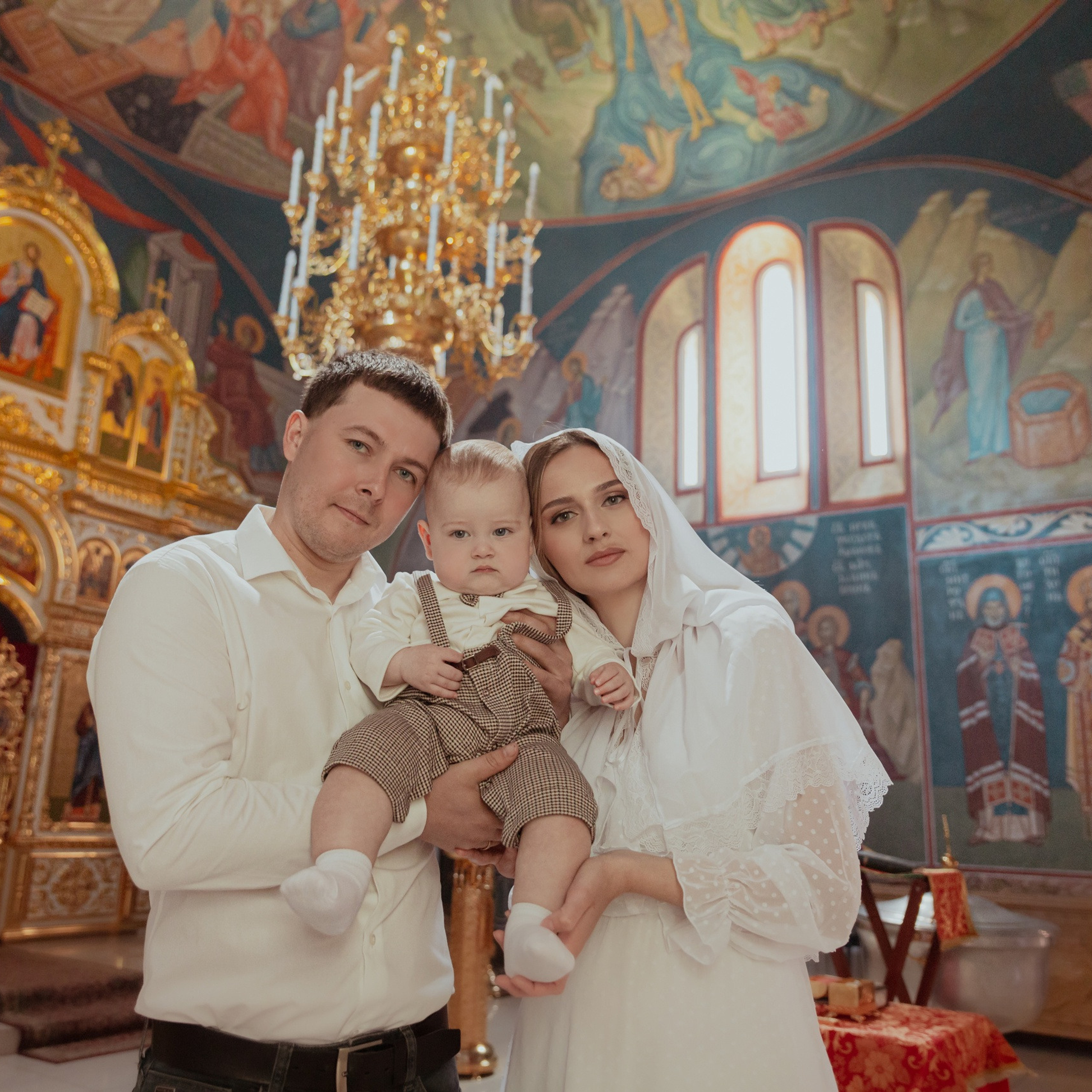 С Крёстными и родными