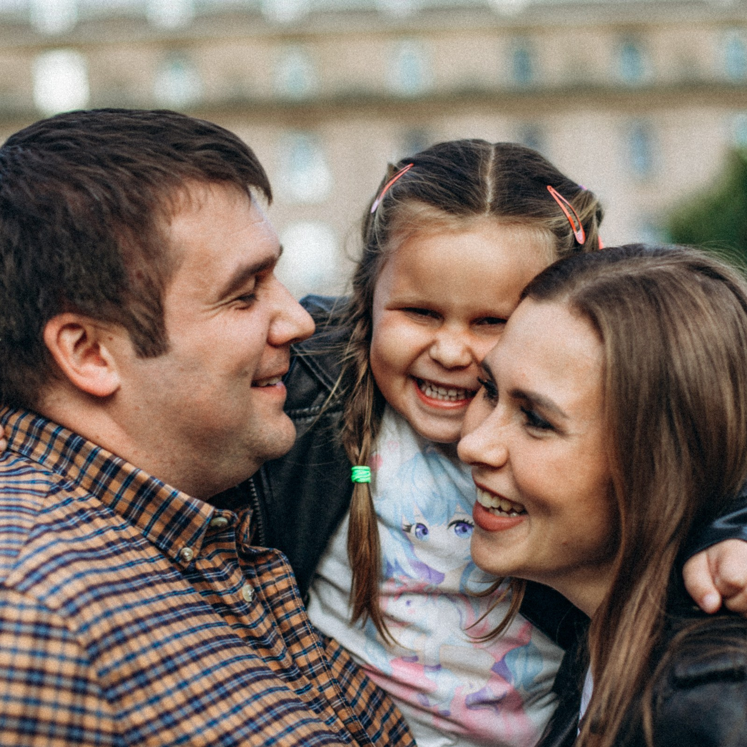 Мария с семьей в сентябре