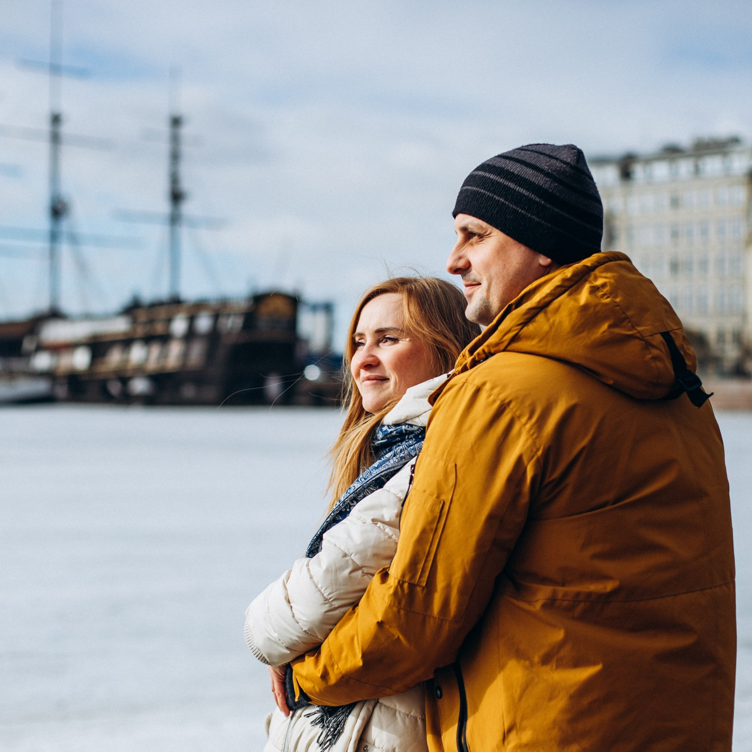 Виктор и Марина в марте