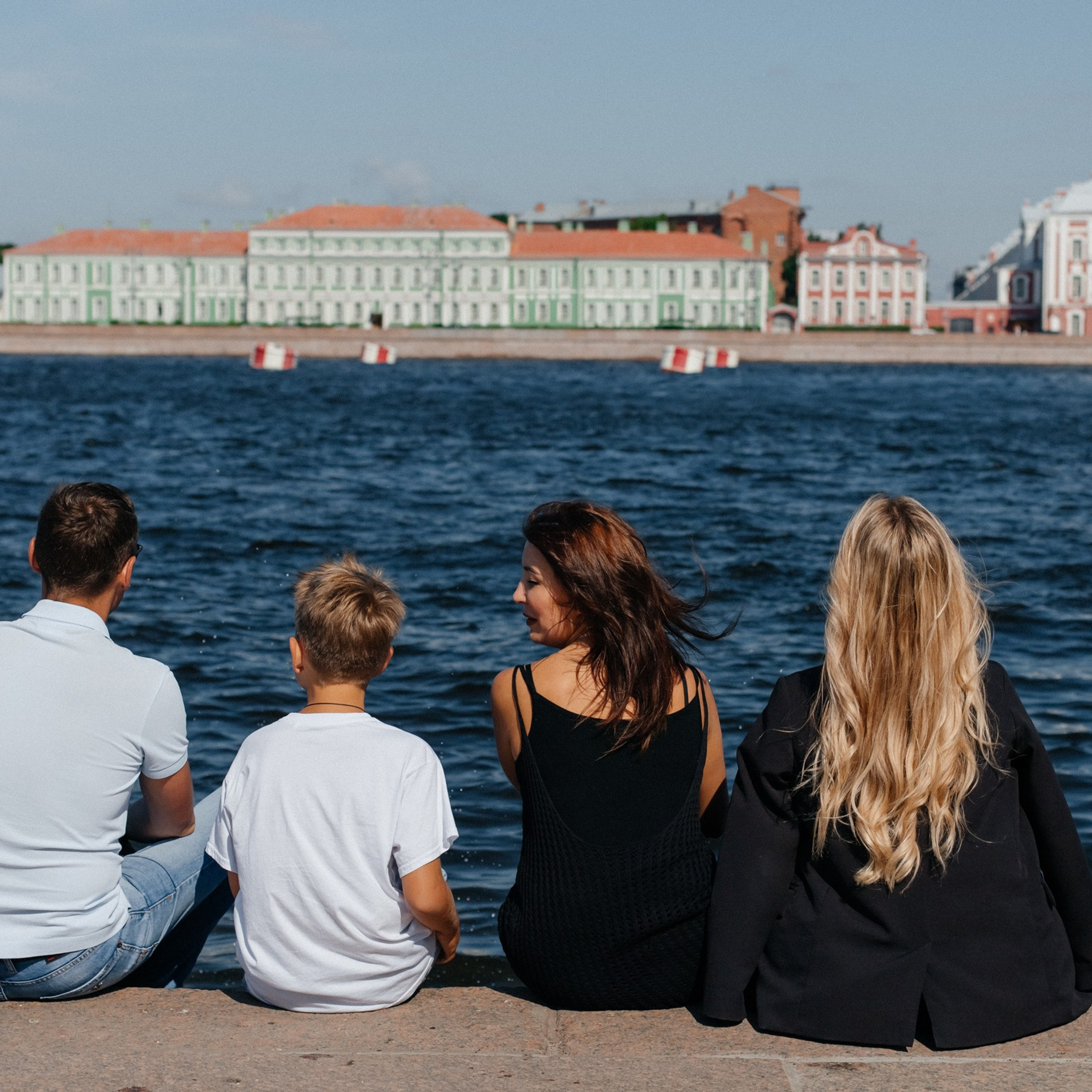 Василина с семьей в августе