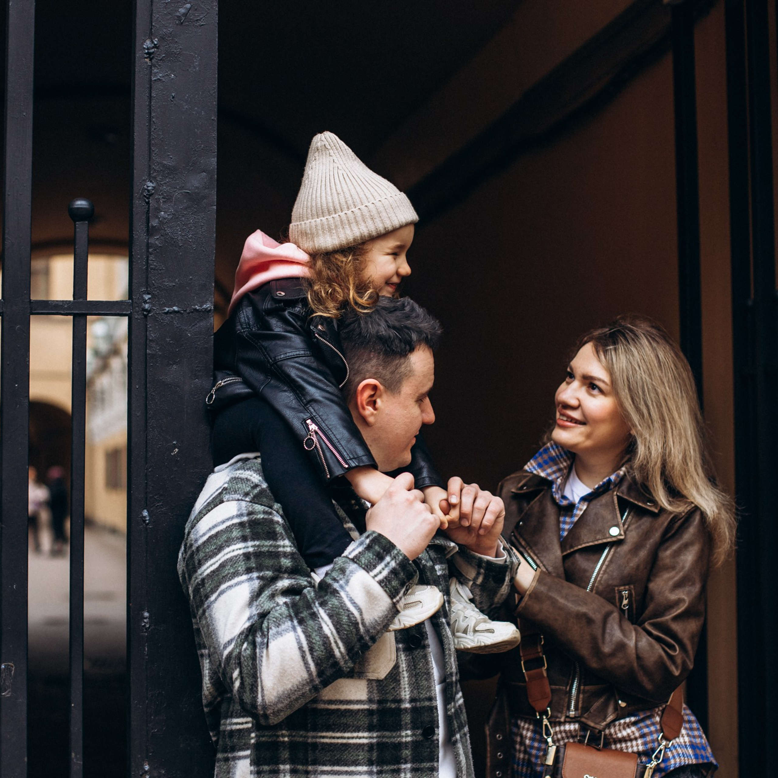 Юлия с семьей в апреле