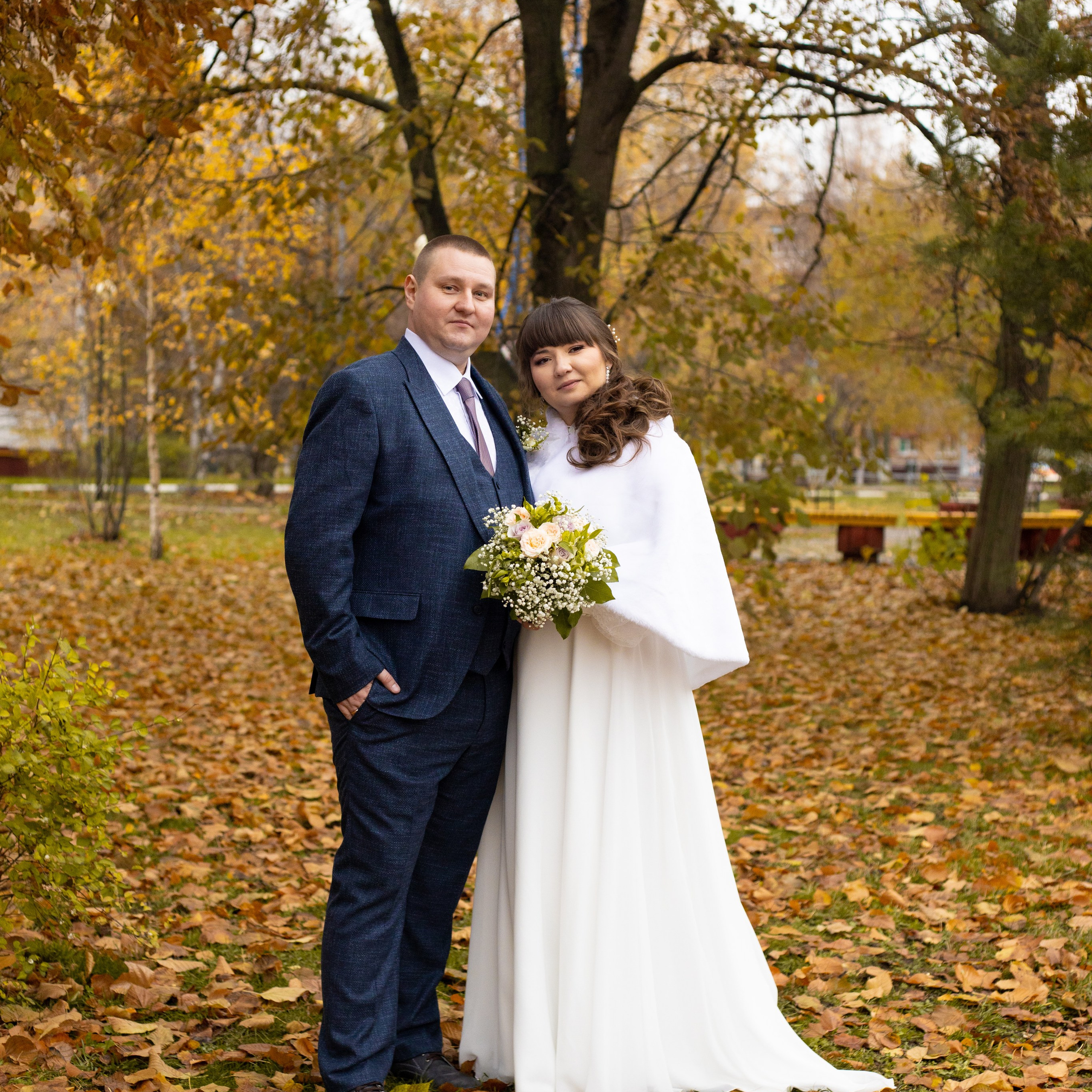 Осенняя свадебная фотосессия Железнодорожный