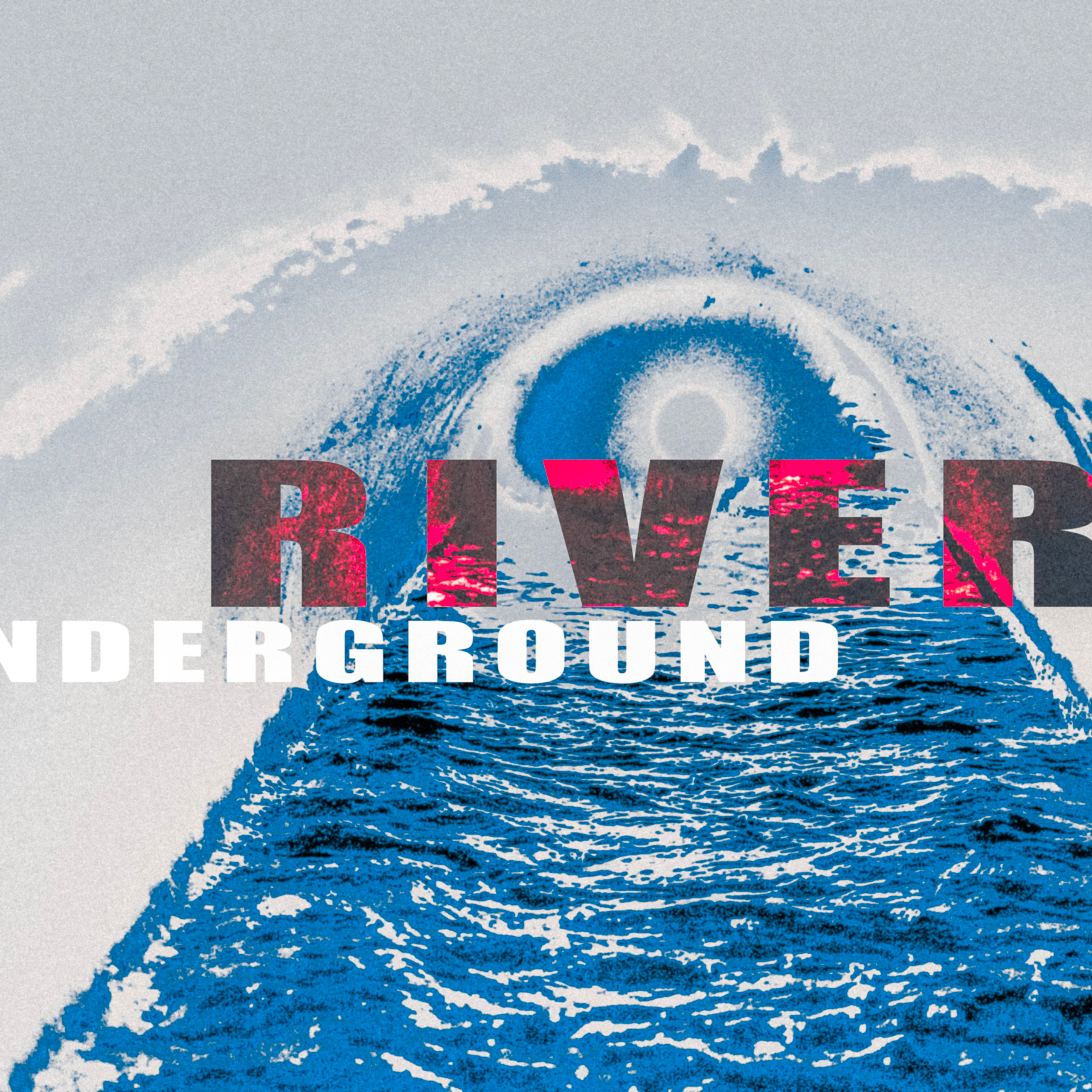 Подземная синяя река 