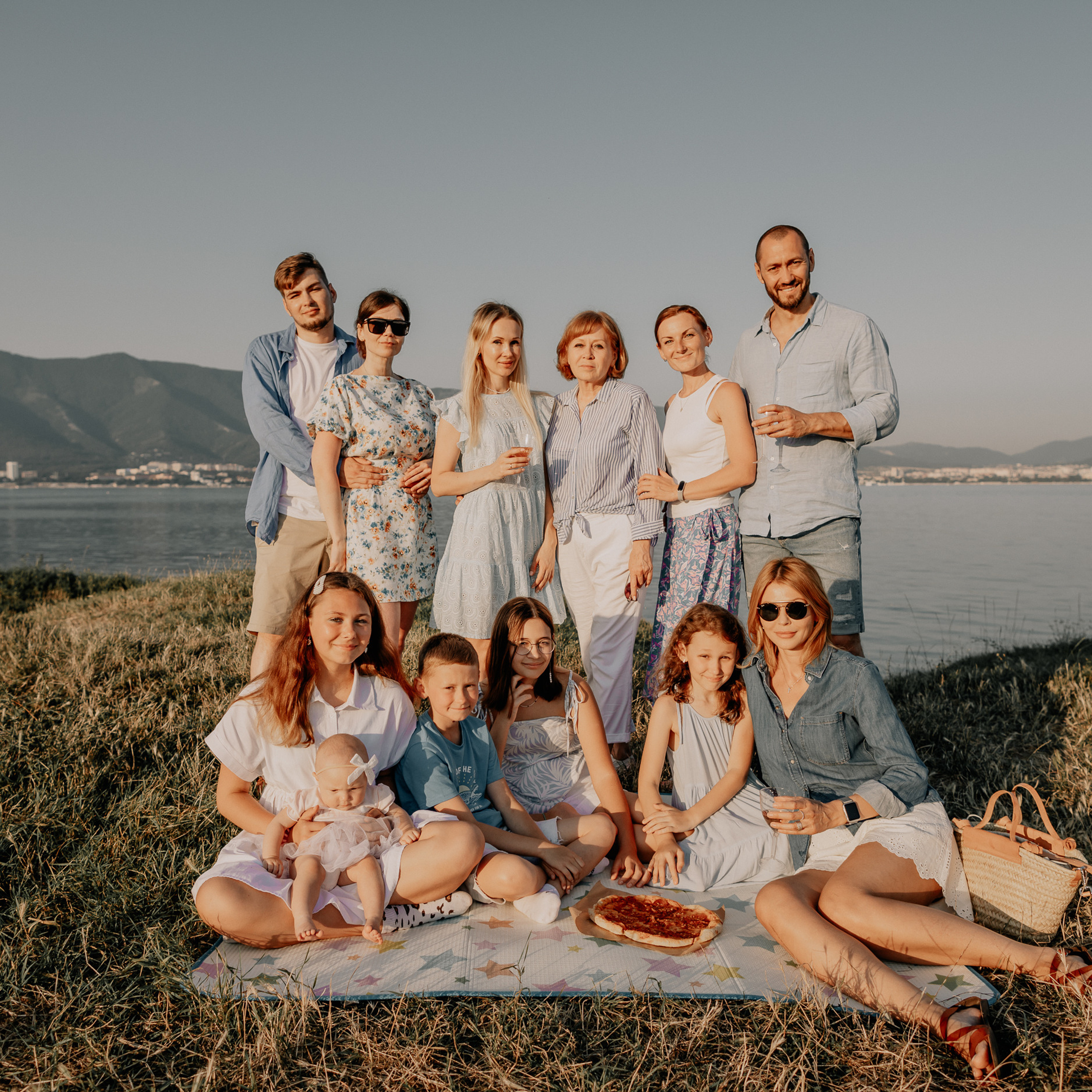 Семейная съёмка у моря