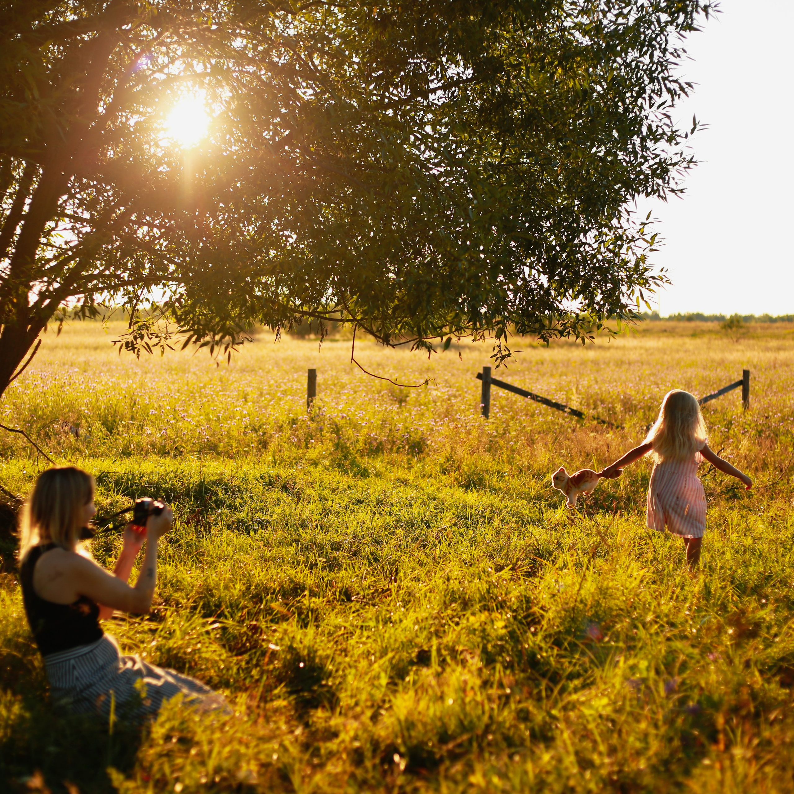 Прогулка на закате | Лиза, Лея и Наташа